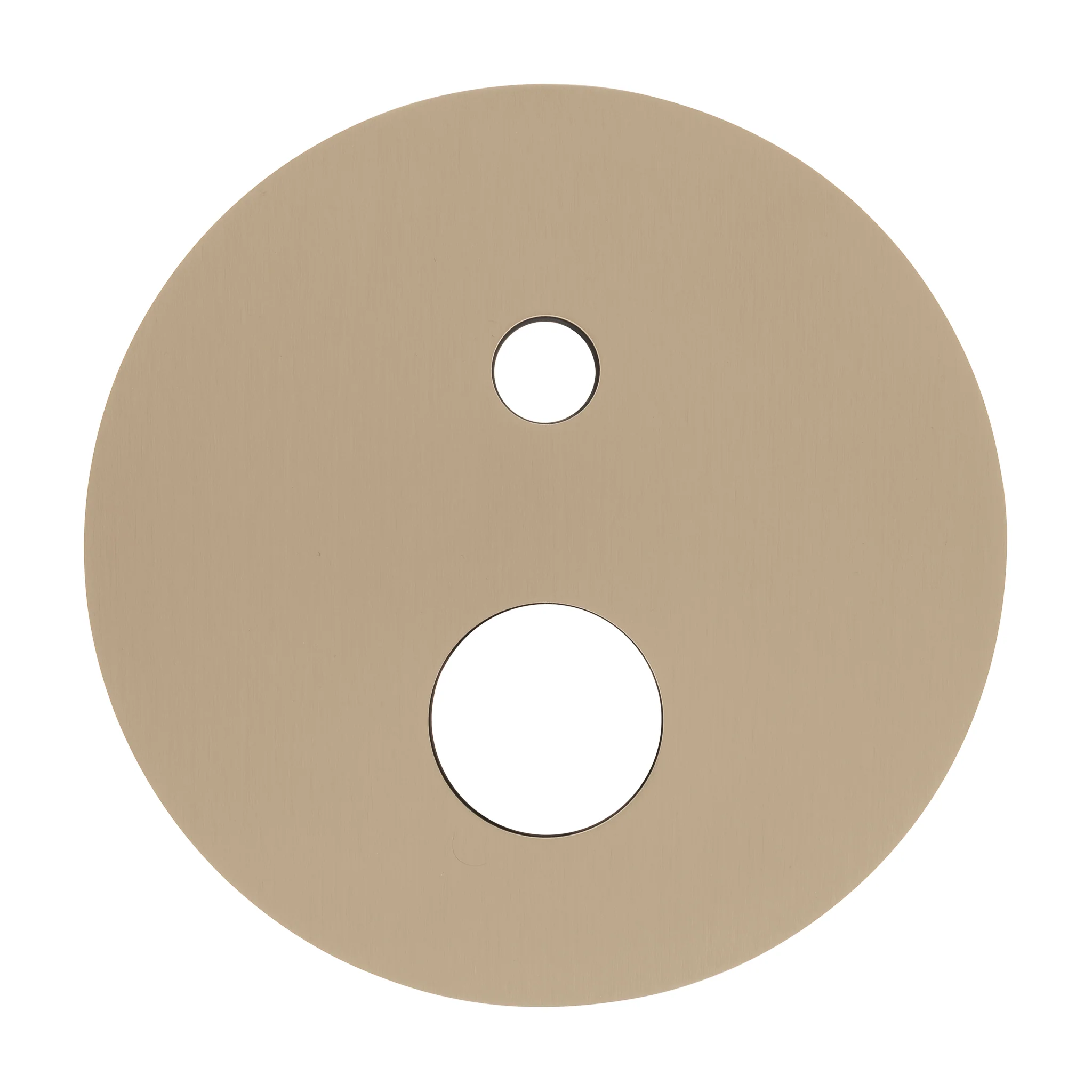180mm Round Plate for Profile III Shower Mixer with Diverter, PVD Brushed Brass Gold