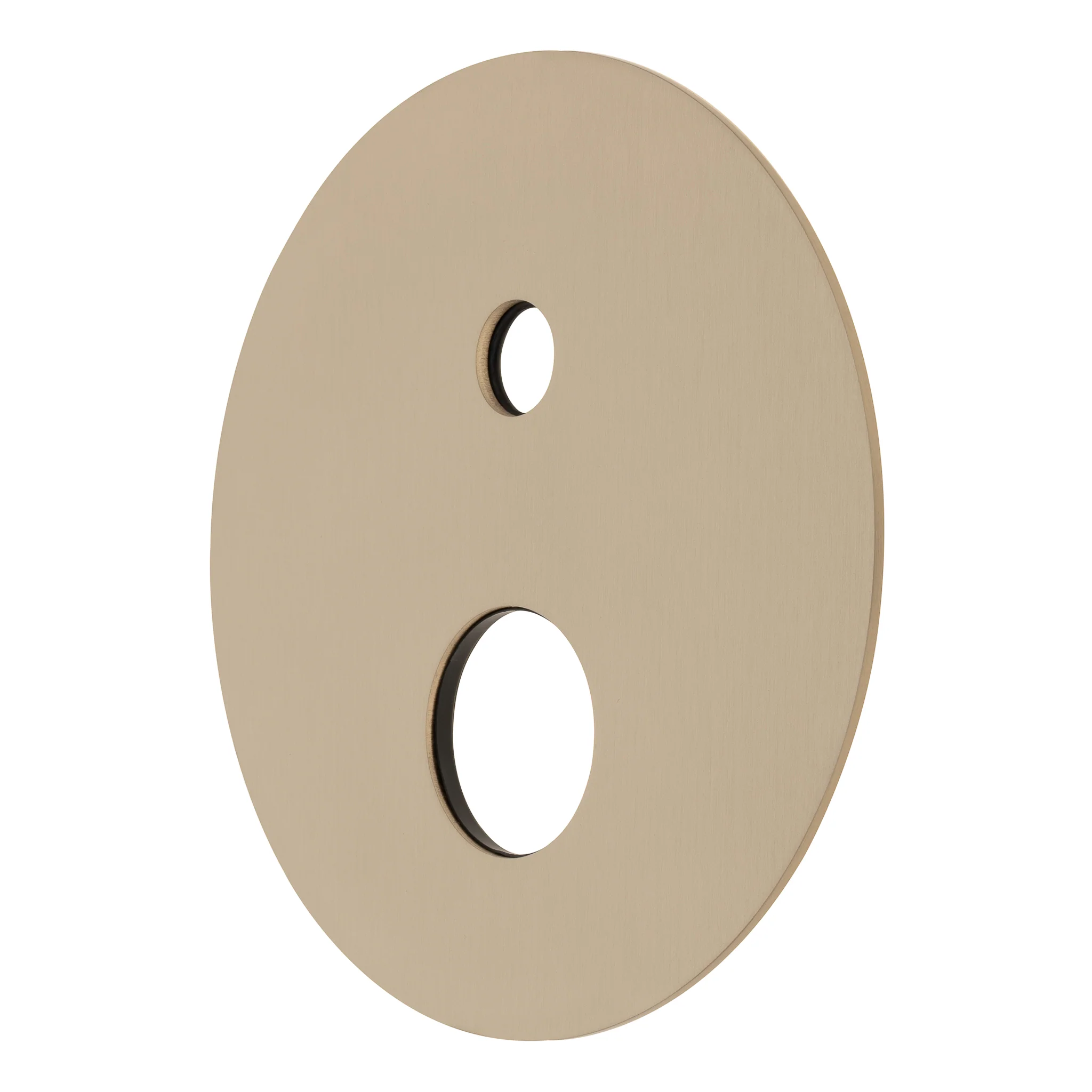 180mm Round Plate for Profile III Shower Mixer with Diverter, PVD Brushed Brass Gold - Image 2