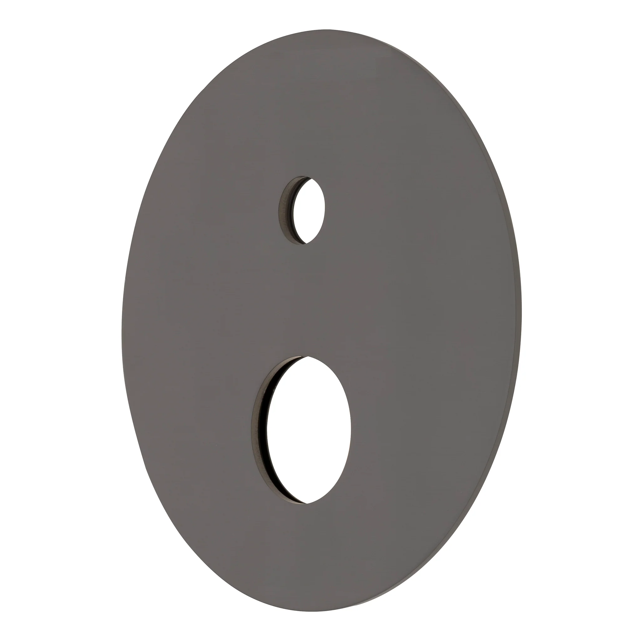 180mm Round Plate for Profile III Shower Mixer with Diverter, PVD Brushed Gunmetal - Image 2
