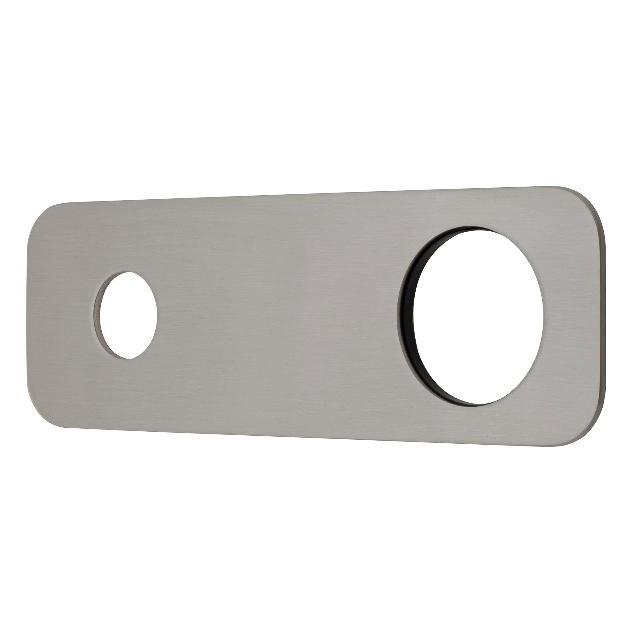 200mm x 65mm Rectangular Plate for Profile III Wall Mixer Set, Brushed SS Nickel - Image 2
