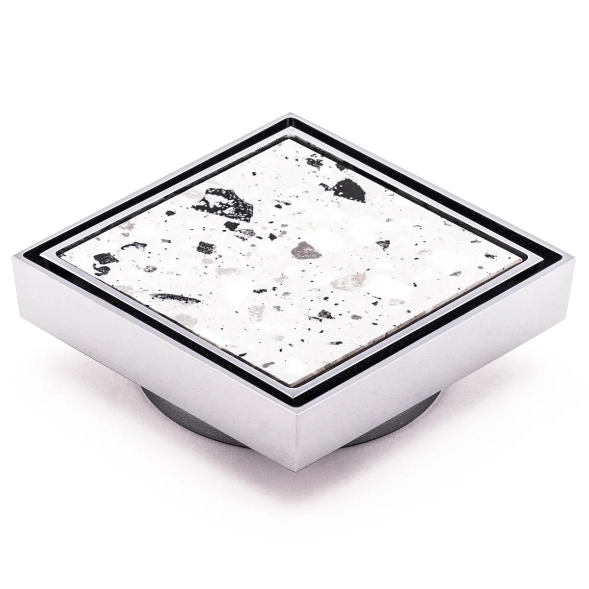 Brass Tile Insert Floor Waste | 90mm Outlet, Polished Chrome - Image 5