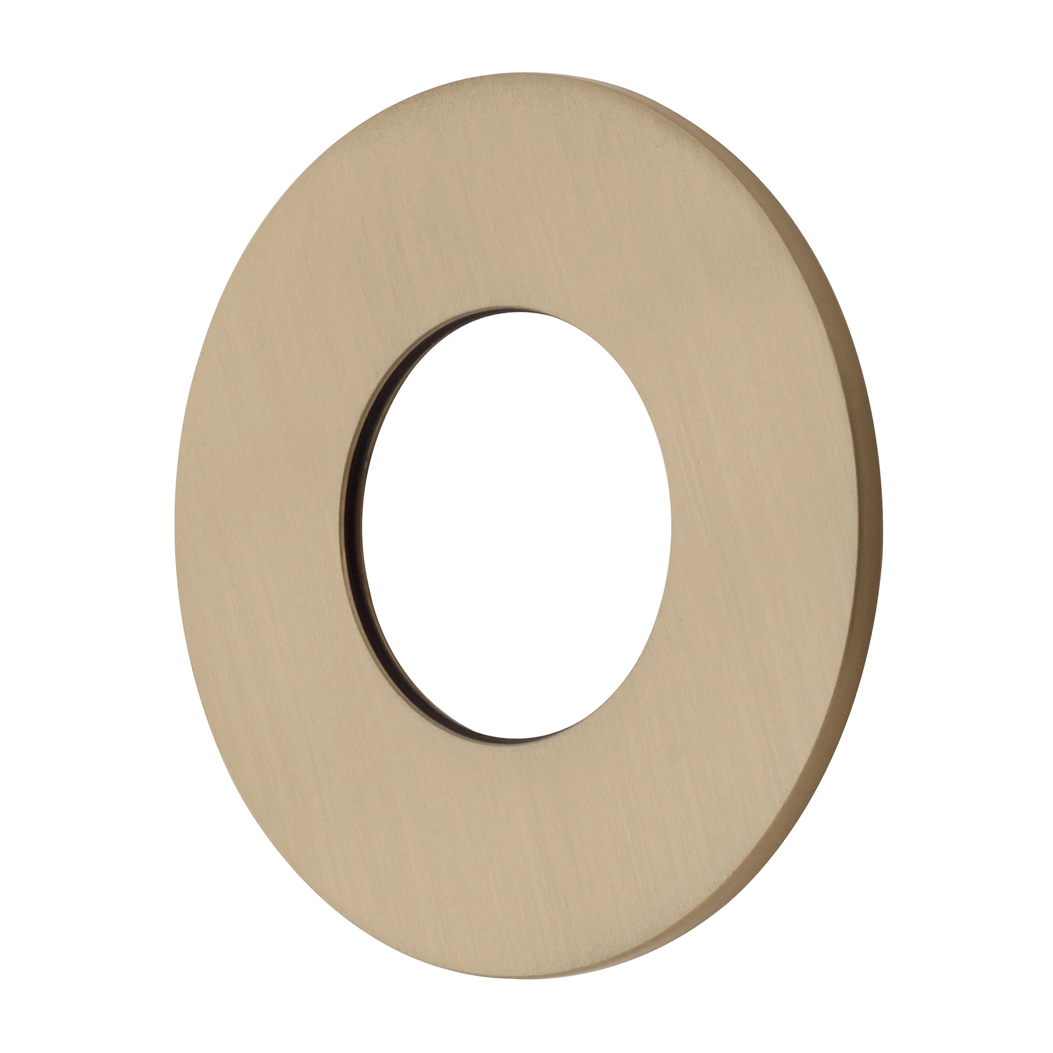 95mm Round Plate for Profile III Shower Mixer, PVD Brushed Brass Gold - Image 2