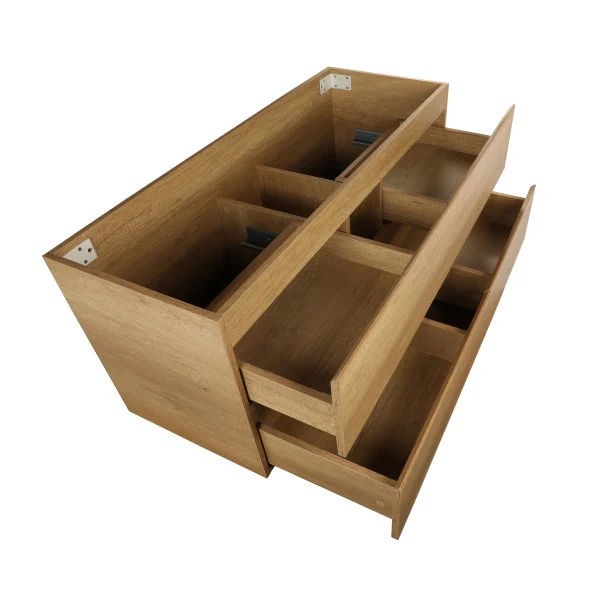 *Clearance* Alles 1200mm Wall Hung Vanity Cabinet | Alba Oak Woodgrain | - Image 5
