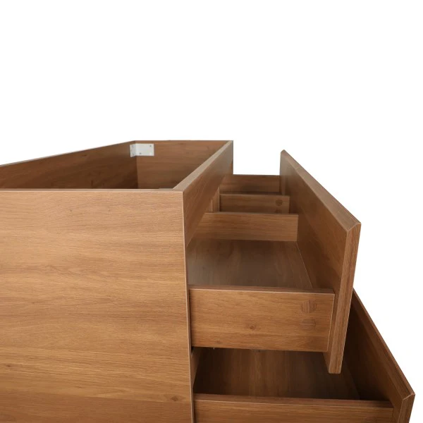 *Clearance* Alles 1200mm Wall Hung Vanity Cabinet | Villara Oak Woodgrain | - Image 5