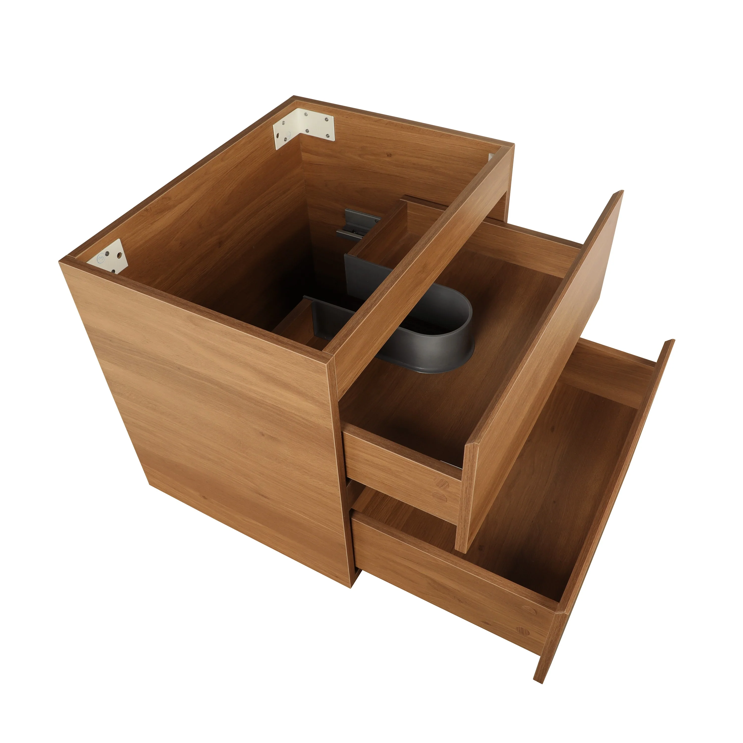 *Clearance* Alles 600mm Wall Hung Vanity Cabinet | Villara Oak Woodgrain | - Image 5