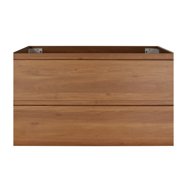 *Clearance* Alles 900mm Wall Hung Vanity Cabinet | Villara Oak Woodgrain | - Image 3