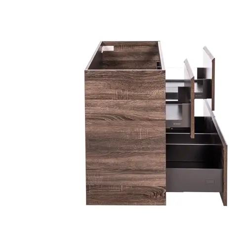 *Clearance* Alles Plus 1200mm Floor Standing Vanity Cabinet | Legna Noir Woodgrain | - Image 3