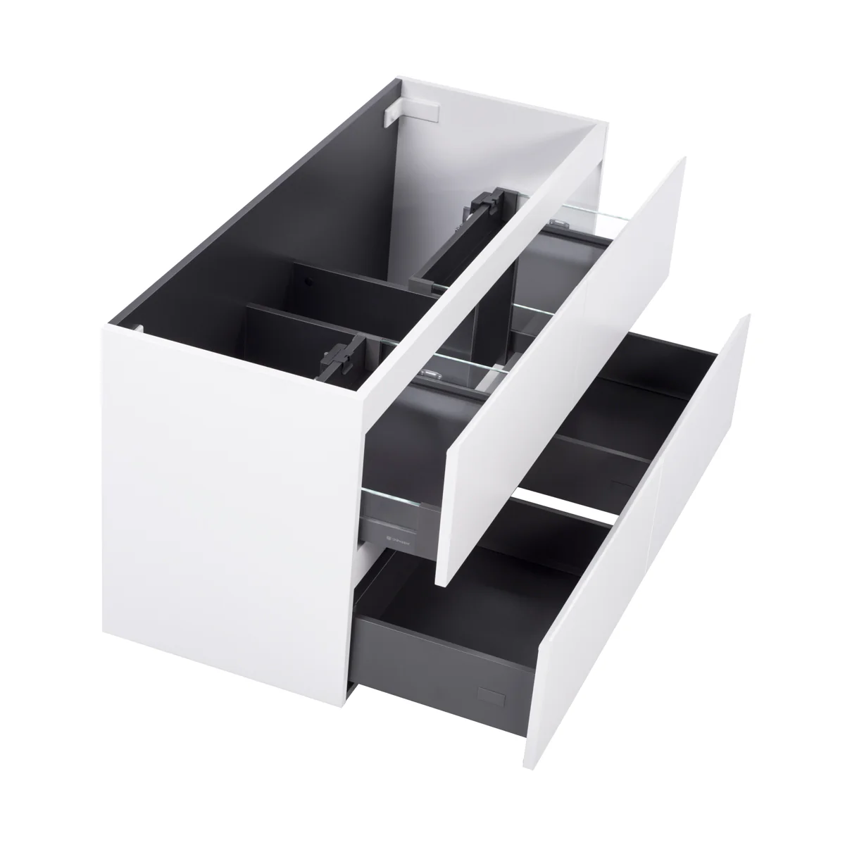 *Clearance* Alles Plus 1200mm Wall Hung Vanity Cabinet | Satin White | - Image 4