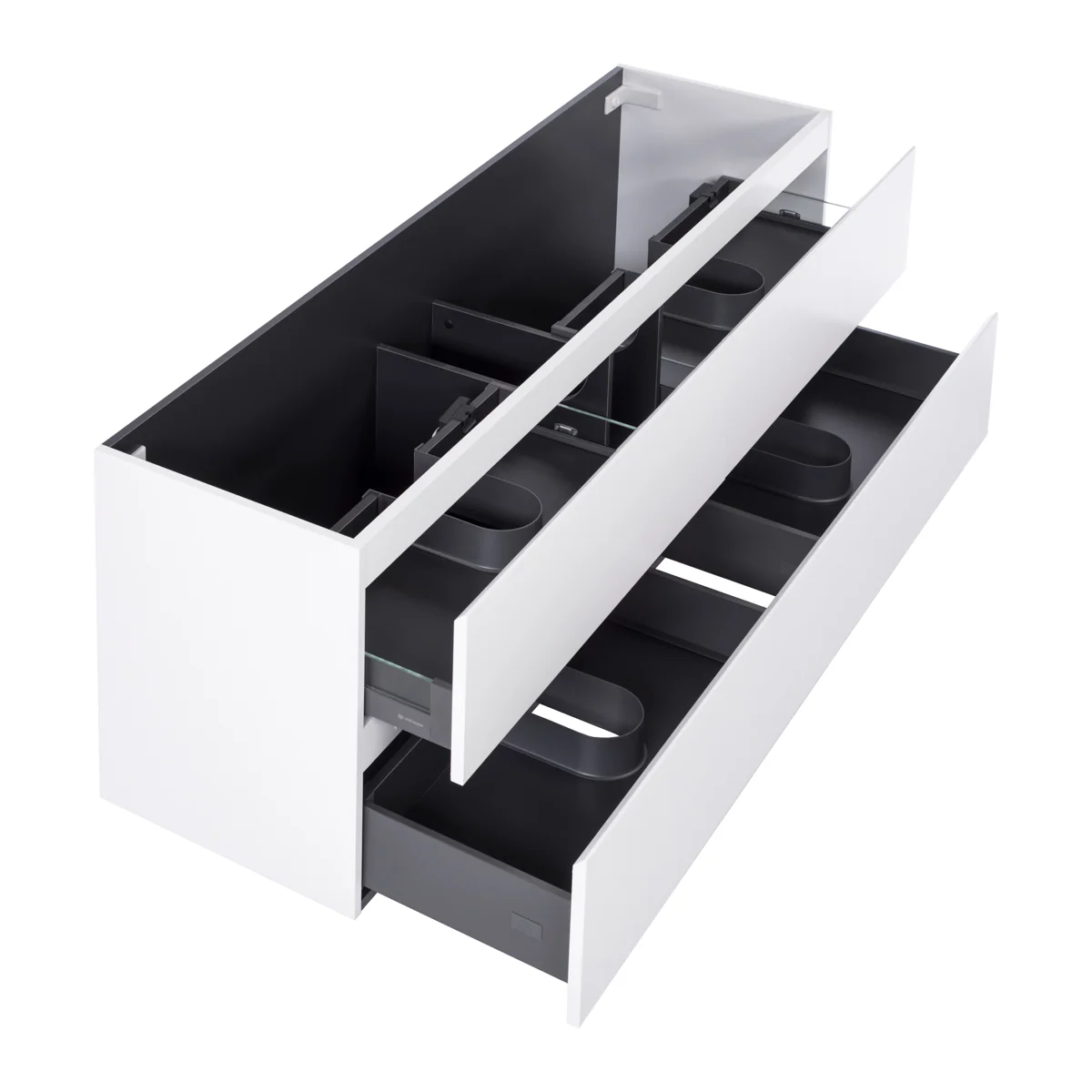 *Clearance* Alles Plus 1800mm Wall Hung Vanity Cabinet | Satin White | - Image 3