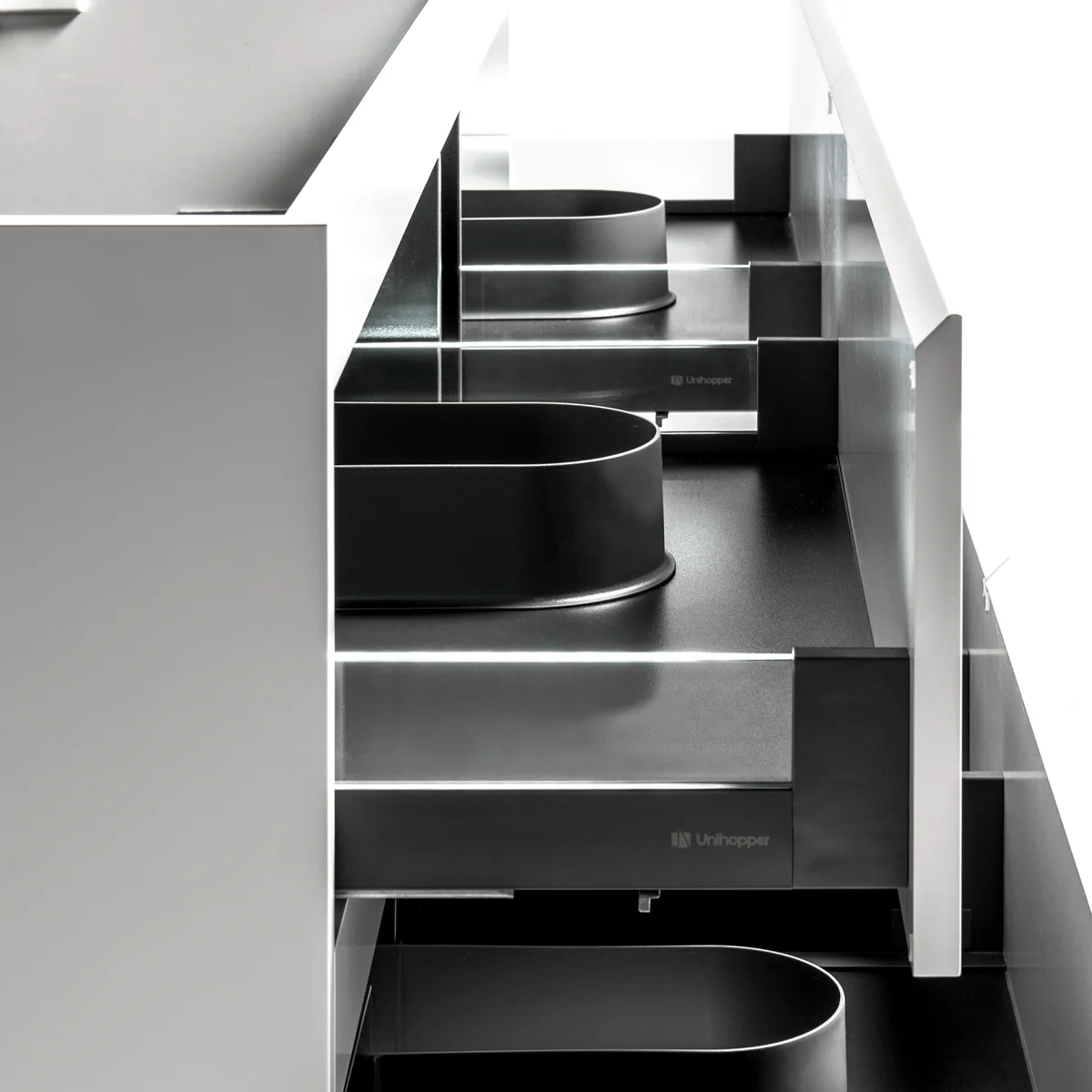 *Clearance* Alles Plus 1800mm Wall Hung Vanity Cabinet | Satin White | - Image 4