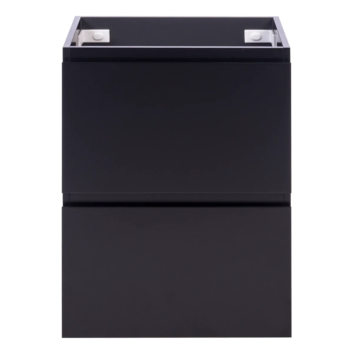 *Clearance* Alles Plus 600mm Floor Standing Vanity Cabinet | Satin Black | - Image 2