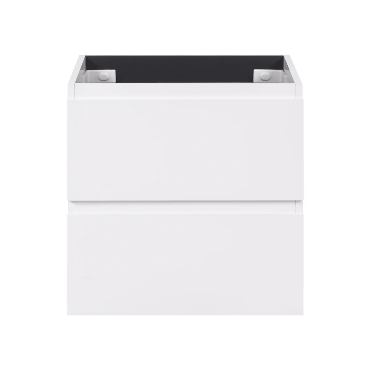 *Clearance* Alles Plus 600mm Wall Hung Vanity Cabinet | Satin White | - Image 2
