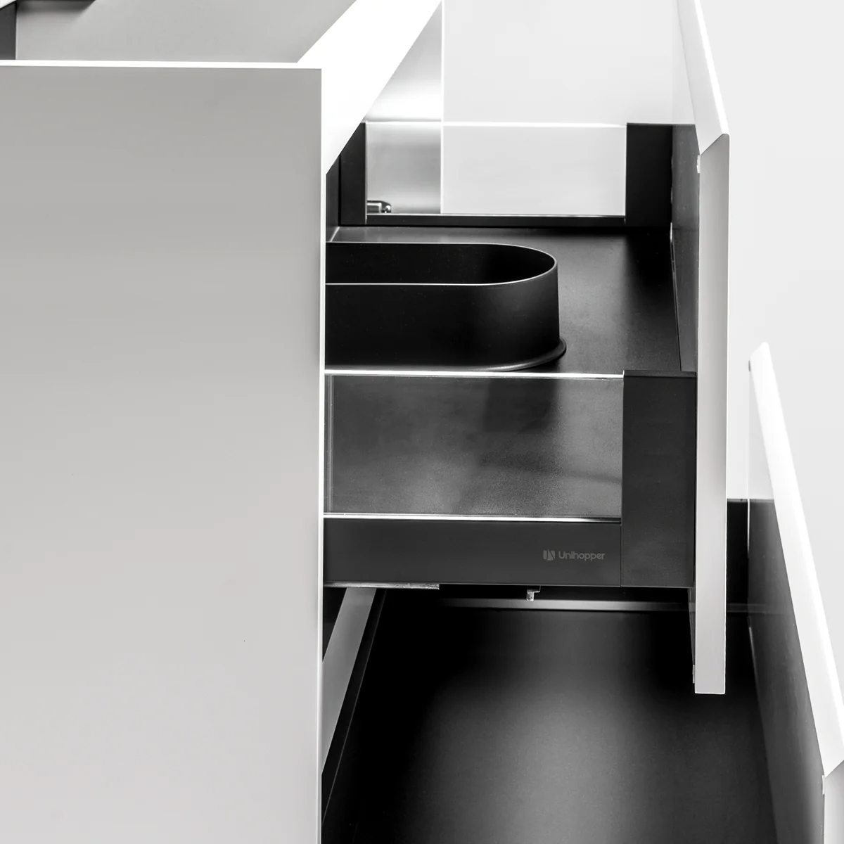 *Clearance* Alles Plus 600mm Wall Hung Vanity Cabinet | Satin White | - Image 5