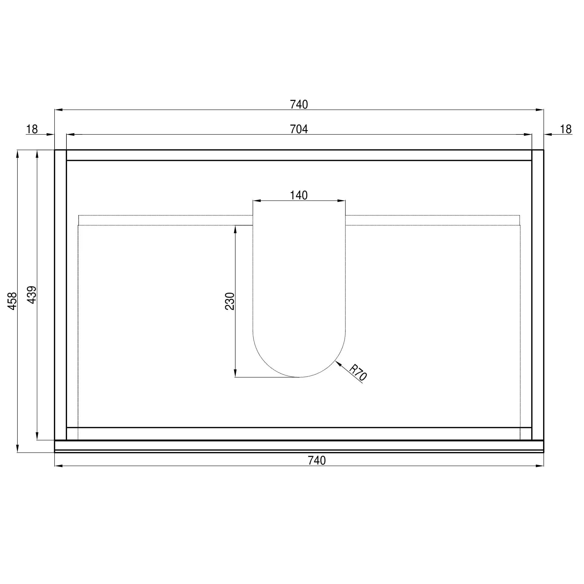 *Clearance* Alles Plus 750mm Floor Standing Vanity Cabinet | Satin White | - Image 8