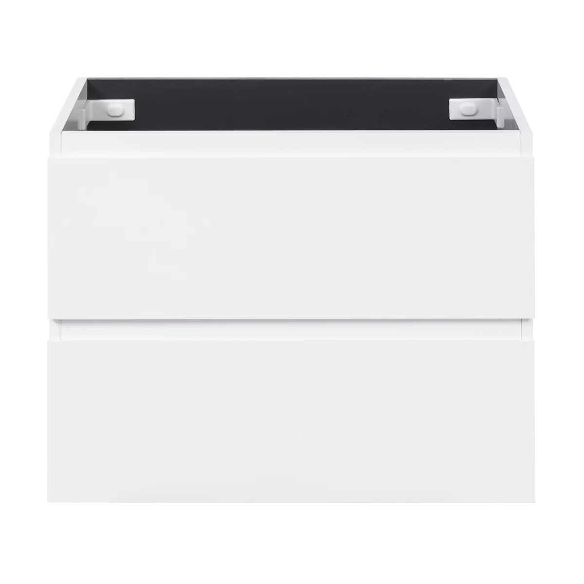 *Clearance* Alles Plus 750mm Wall Hung Vanity Cabinet | Satin White | - Image 2