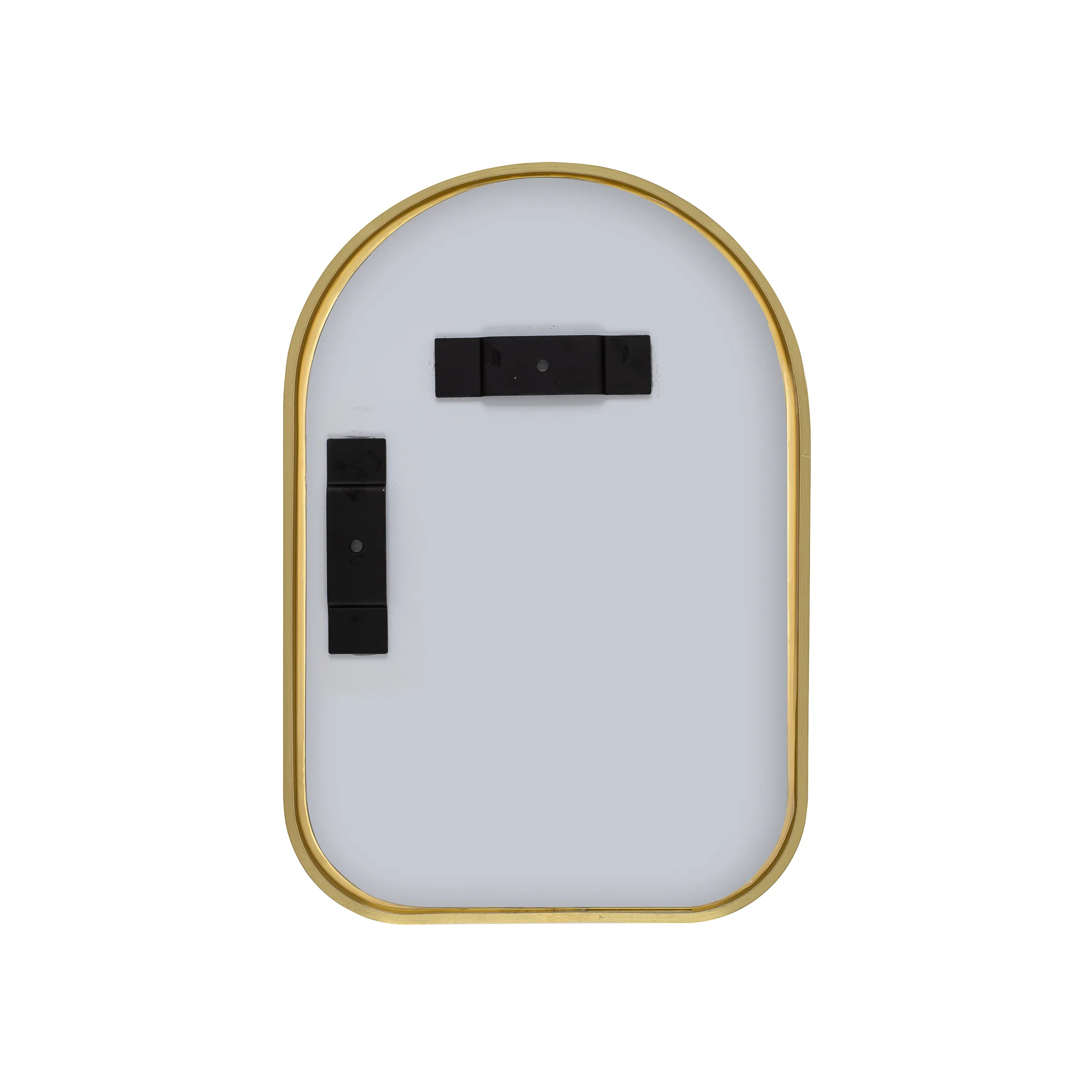 Arco Arch 220mm x 330mm Desk Mirror with Brushed Brass (Gold) Frame - Image 3