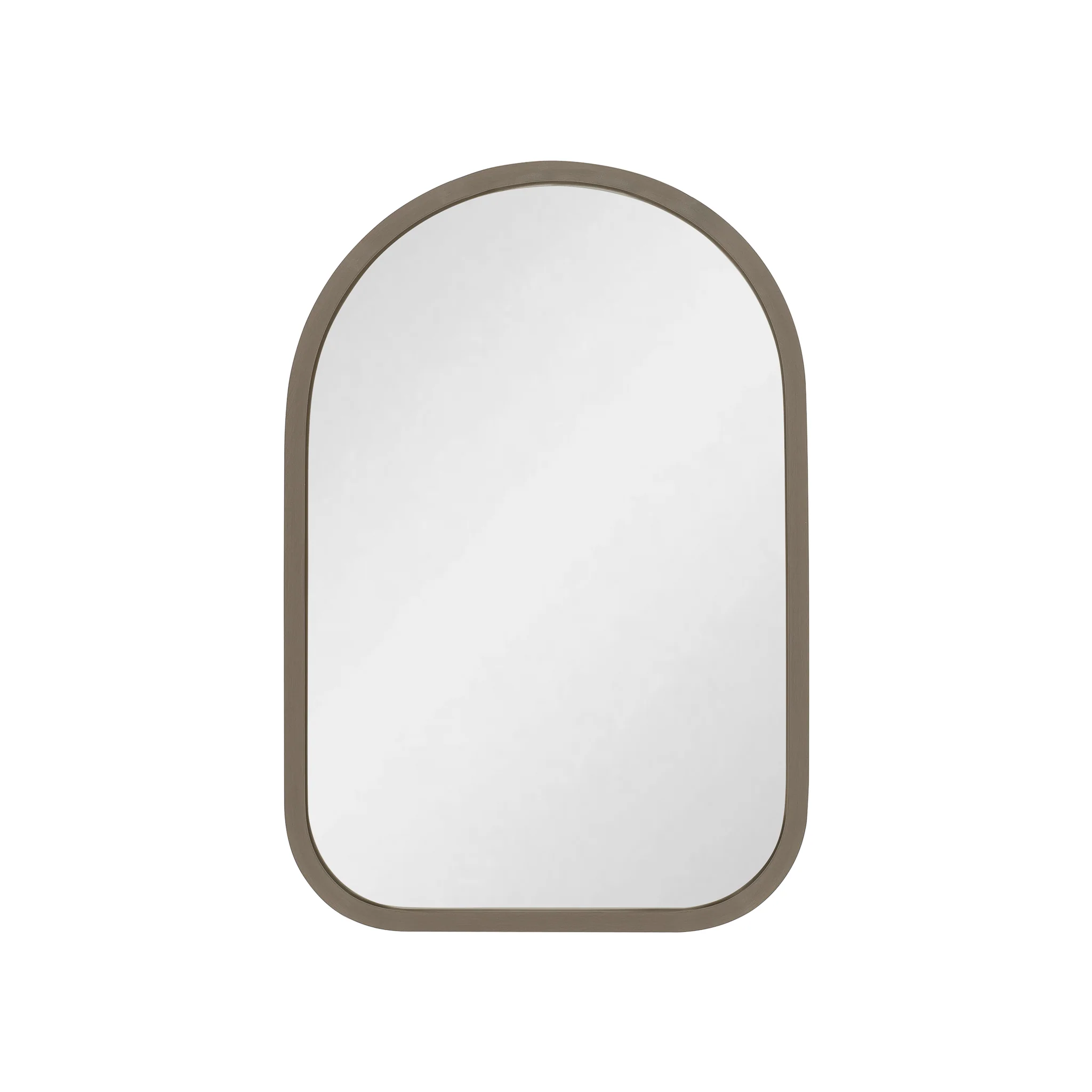 Arco Arch 220mm x 330mm Desk Mirror with Brushed Nickel Frame - Image 2