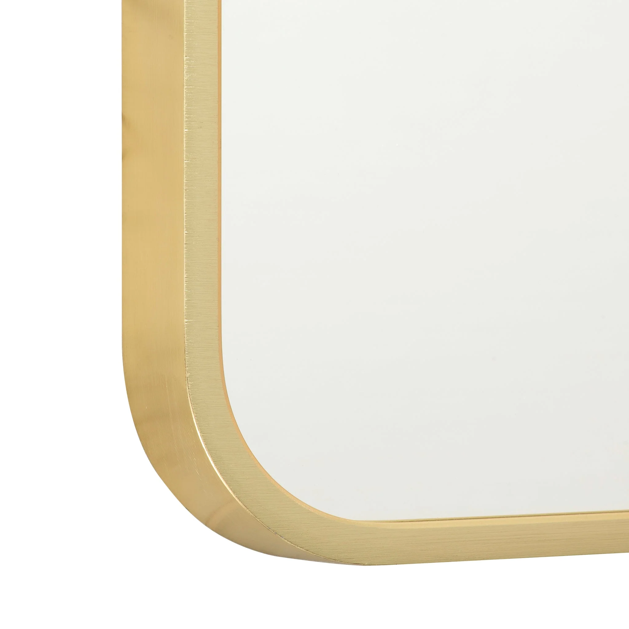*Clearance* Arco Arch 400mm x 800mm Framed Mirror, Brushed Brass (Gold) Frame - Image 4