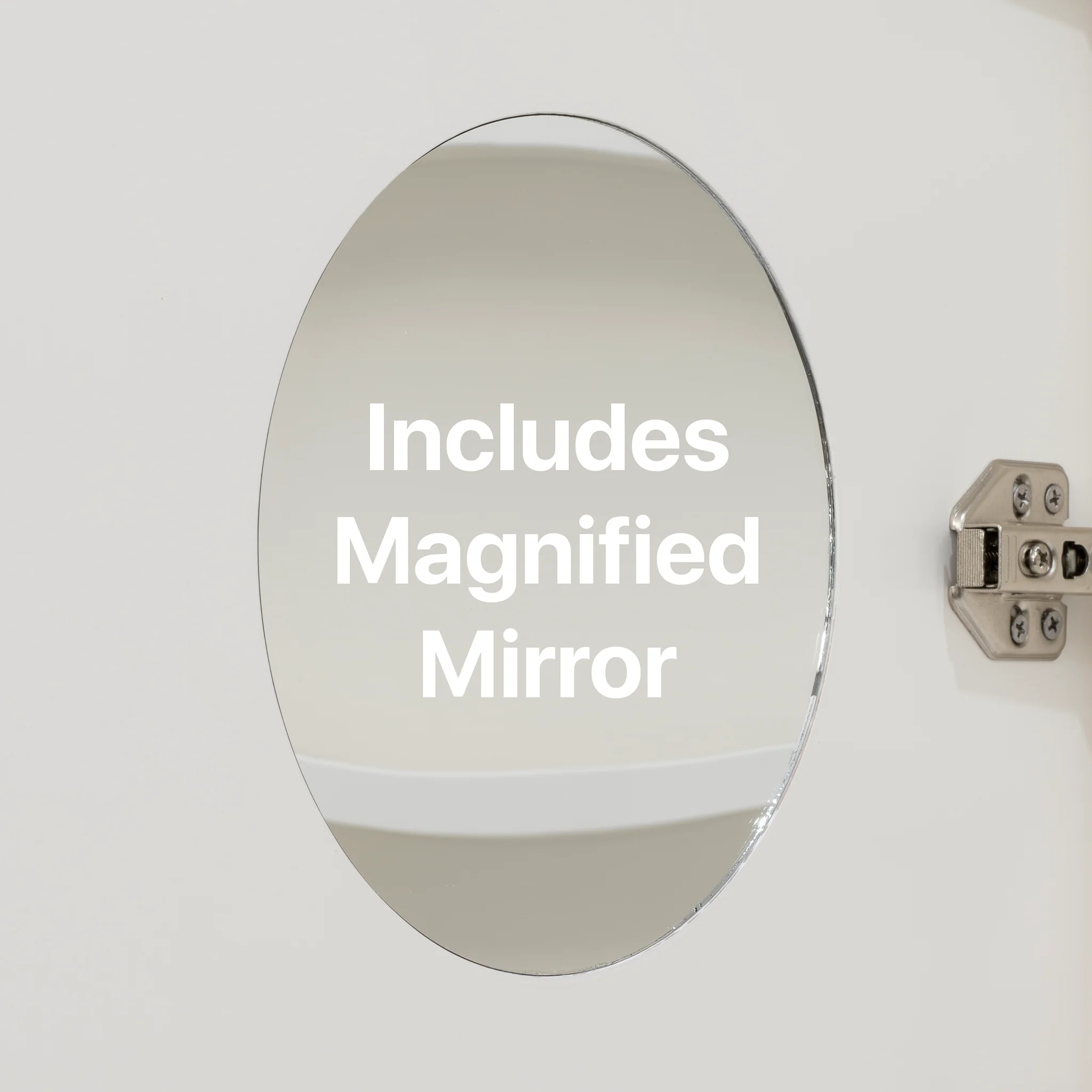 Arco Arch 550mm x 1000mm Mirrored Shaving Cabinet, Matte White - Image 5