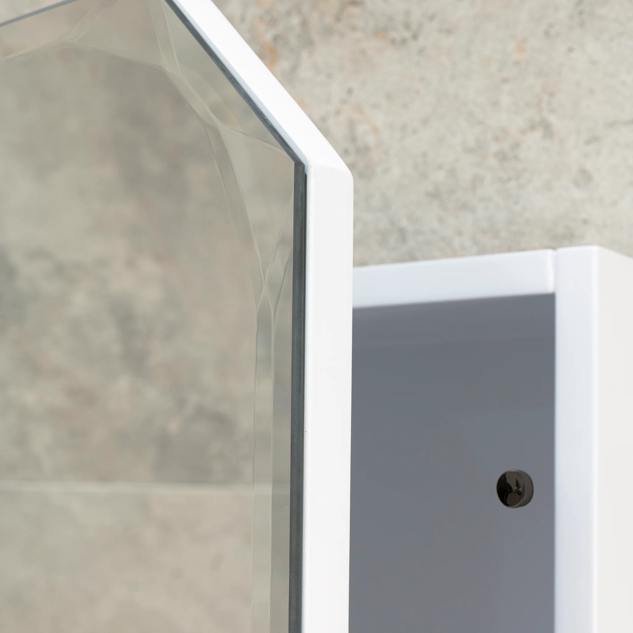 Arch Jewel 450mm x 900mm Mirrored Shaving Cabinet, Matte White - Image 11