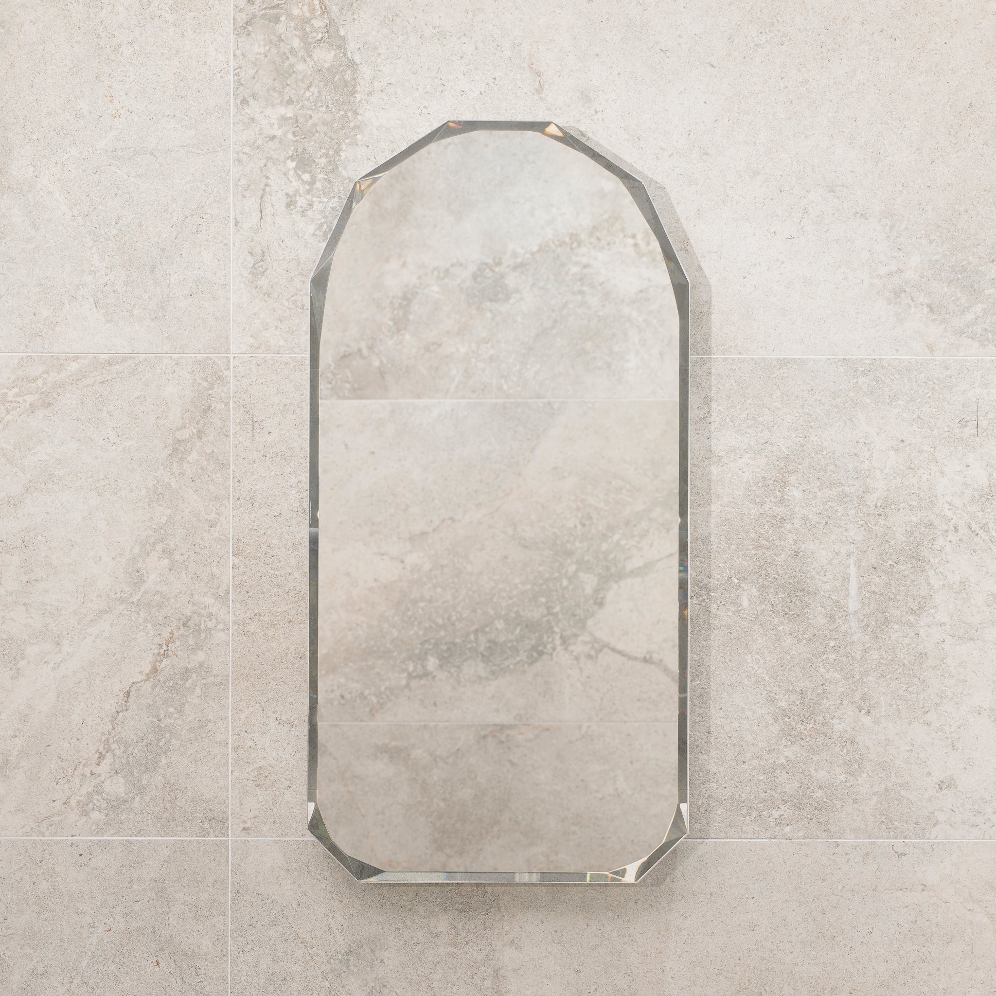 Arch Jewel 450mm x 900mm Mirrored Shaving Cabinet, Matte White - Image 8