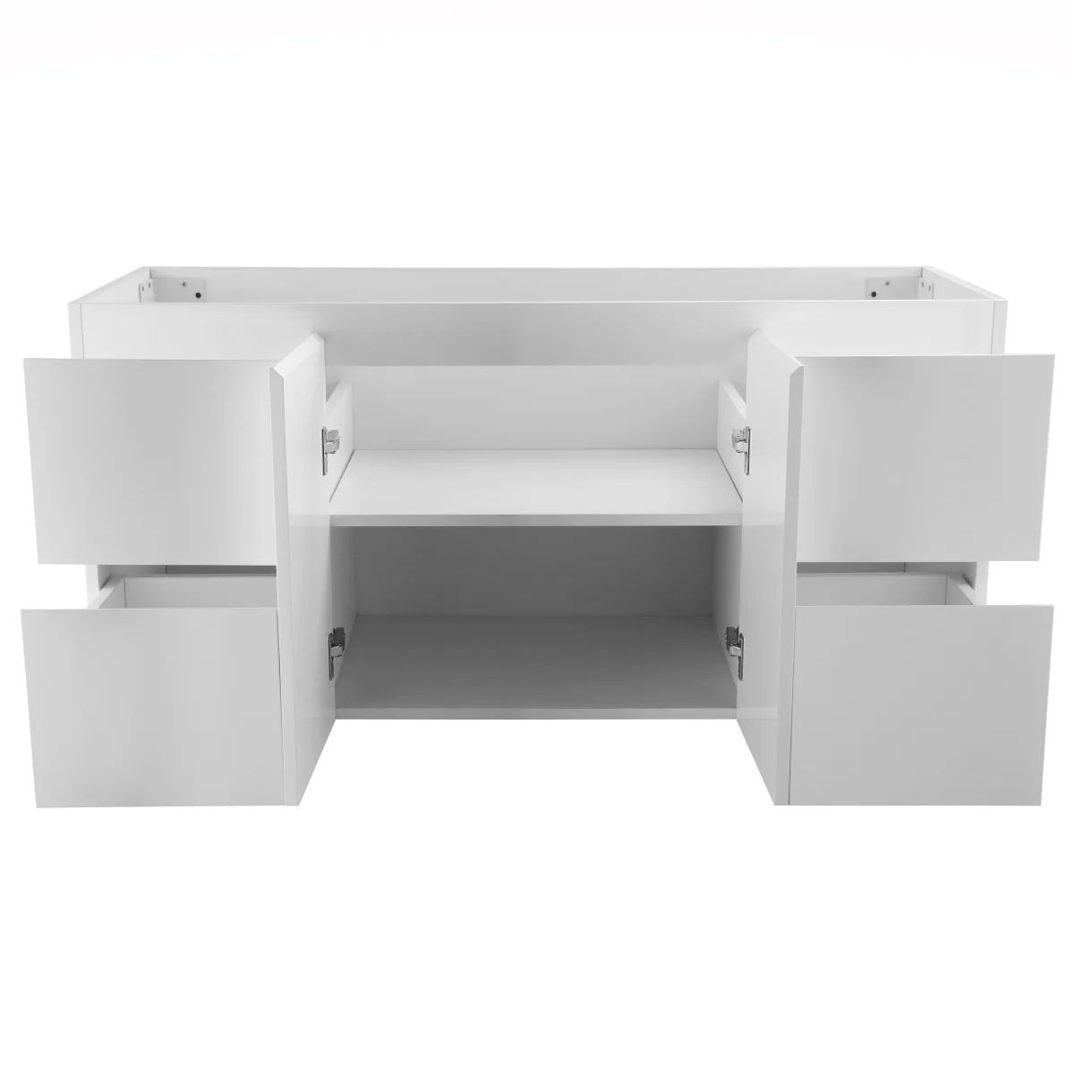 Avisé 1200mm Wall Hung Vanity Cabinet | Gloss White | - Image 2