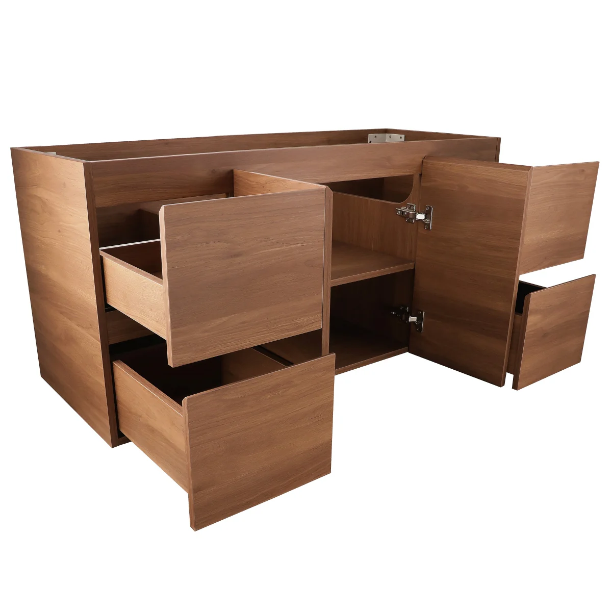 *Clearance* Avisé 1200mm Wall Hung Vanity Cabinet | Villara Oak Woodgrain | - Image 4