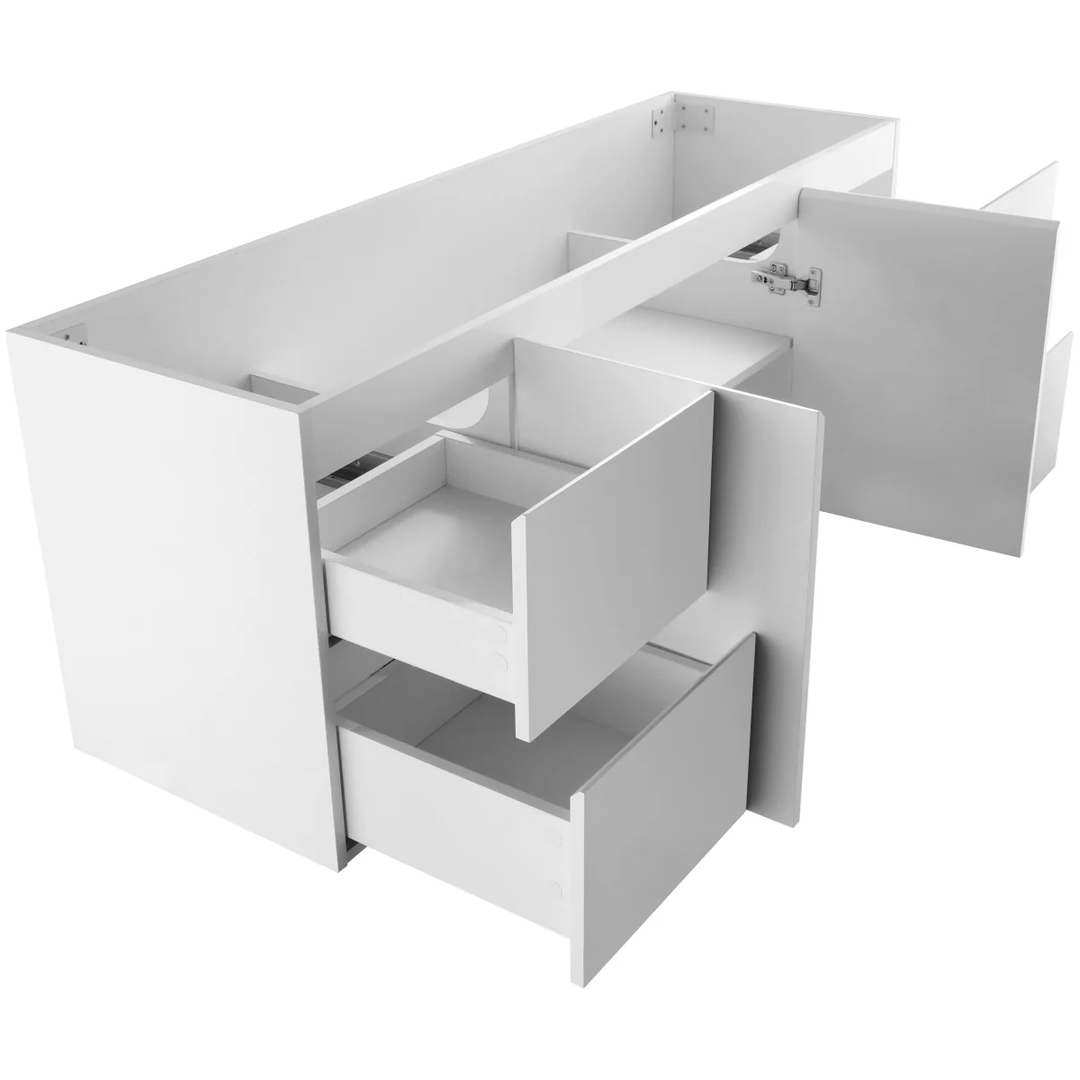 Avisé 1500mm Wall Hung Vanity Cabinet | Gloss White | - Image 4