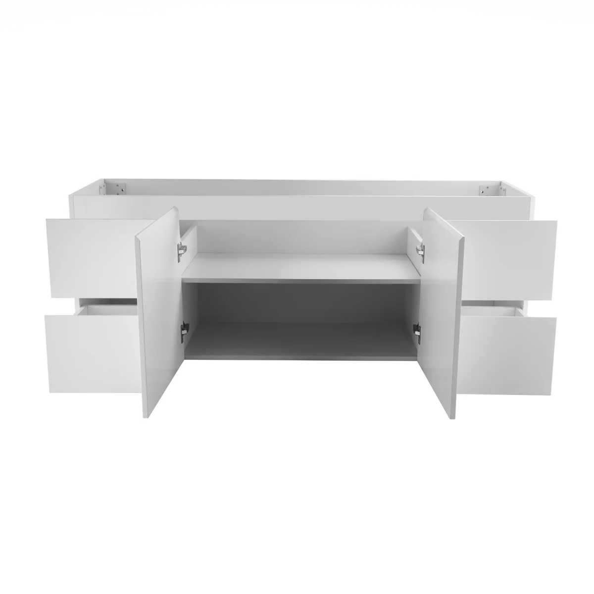 Avisé 1800mm Floor Standing Vanity Cabinet | Gloss White | - Image 2
