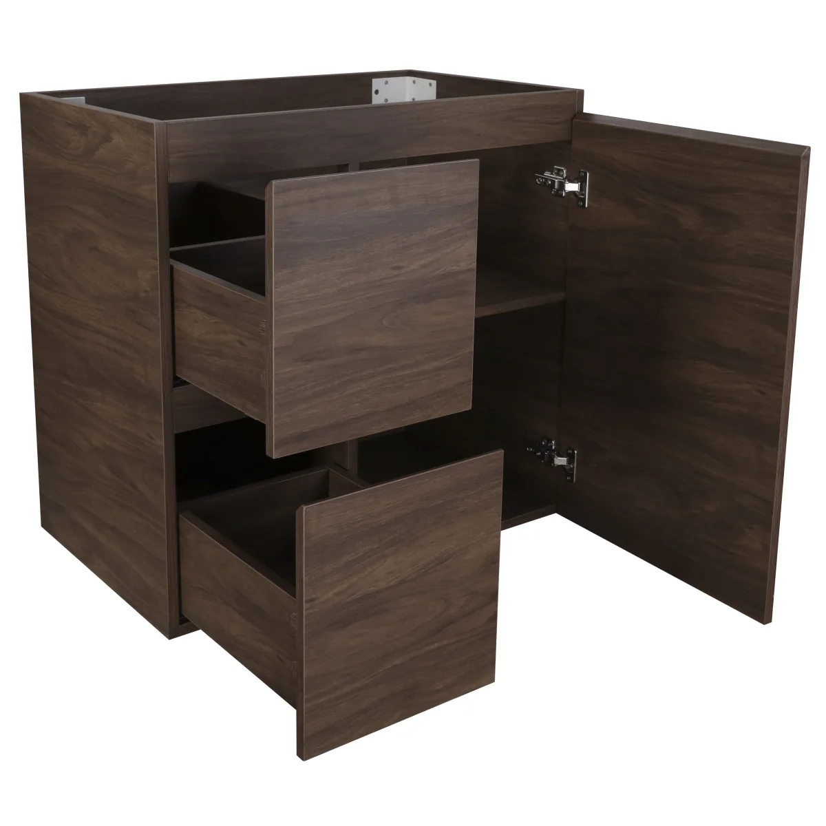 *Clearance* Avisé 750mm Floor Standing Vanity Cabinet with Drawers on the Left Side | Acacia Ash Woodgrain | - Image 4