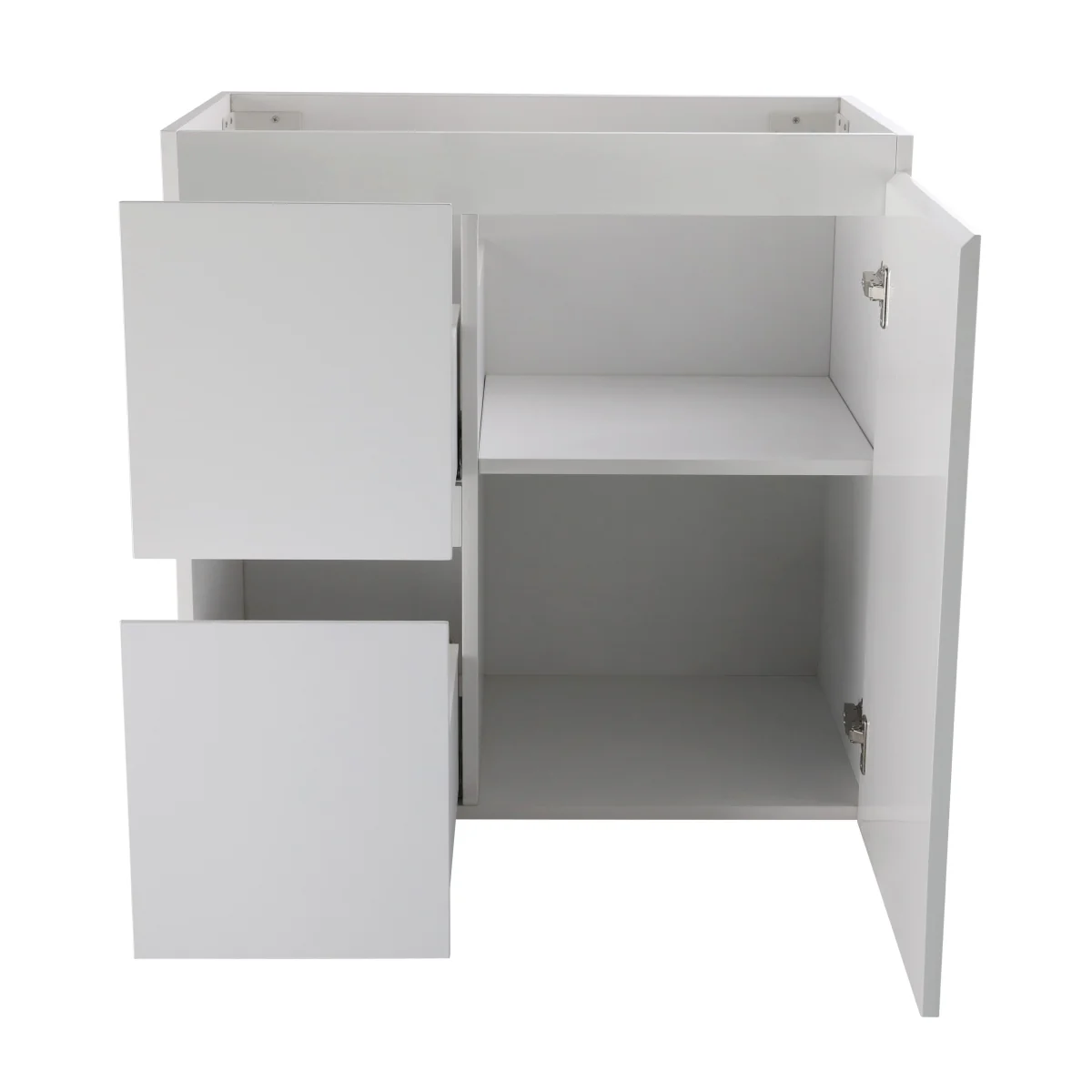 Avisé 750mm Floor Standing Vanity Cabinet with Drawers on the Left Side | Gloss White | - Image 2