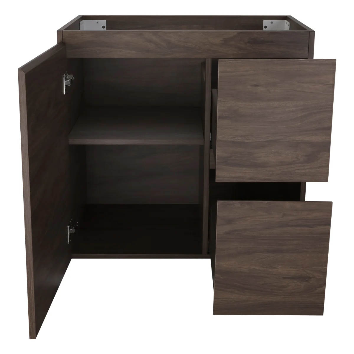 *Clearance* Avisé 750mm Floor Standing Vanity Cabinet with Drawers on the Right Side | Acacia Ash Woodgrain | - Image 2