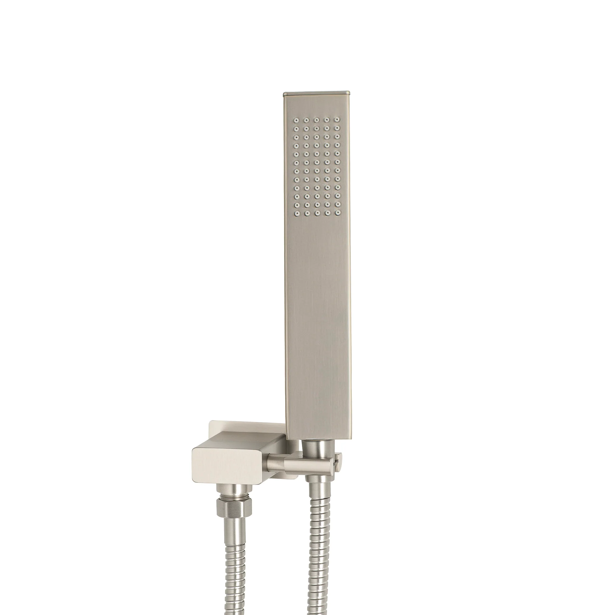Block Square Hand Shower with Holder, Brushed Nickel - Image 2