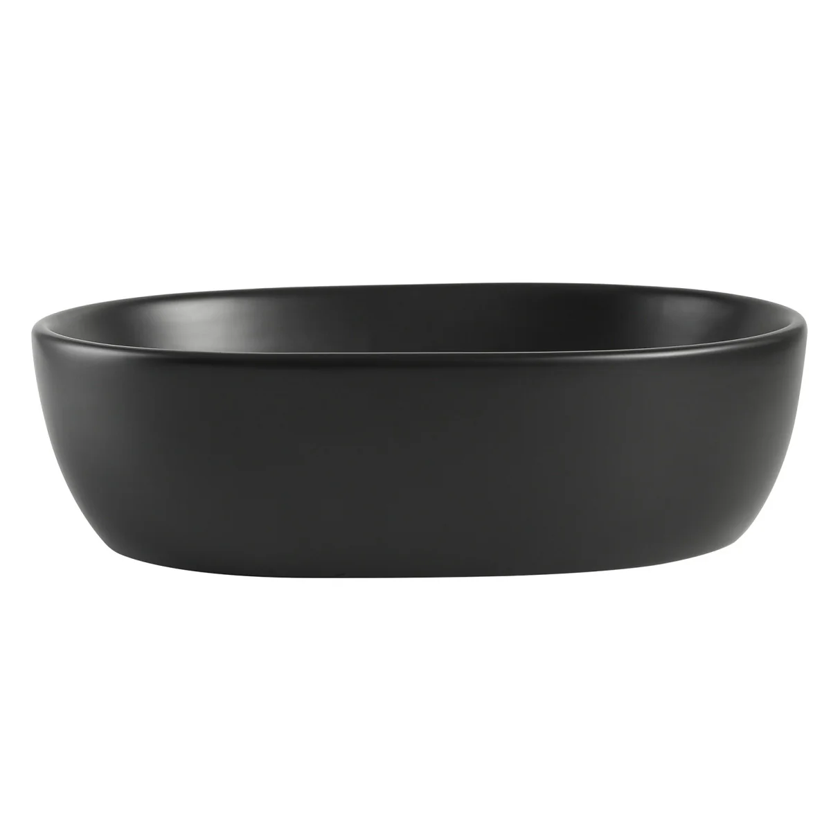 Capsula 480mm x 350mm Above-Counter Basin, Matte Black - Image 2