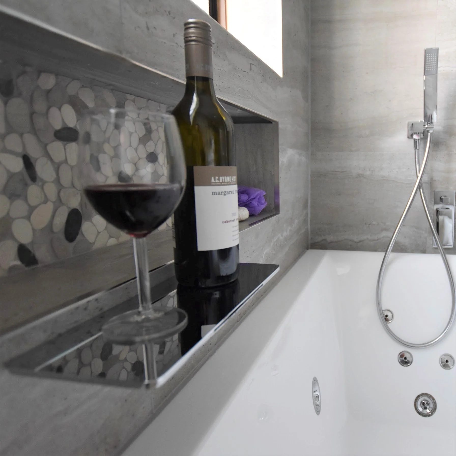 Cascada Shelf Waterfall Bath Spout, Polished Chrome - Image 5