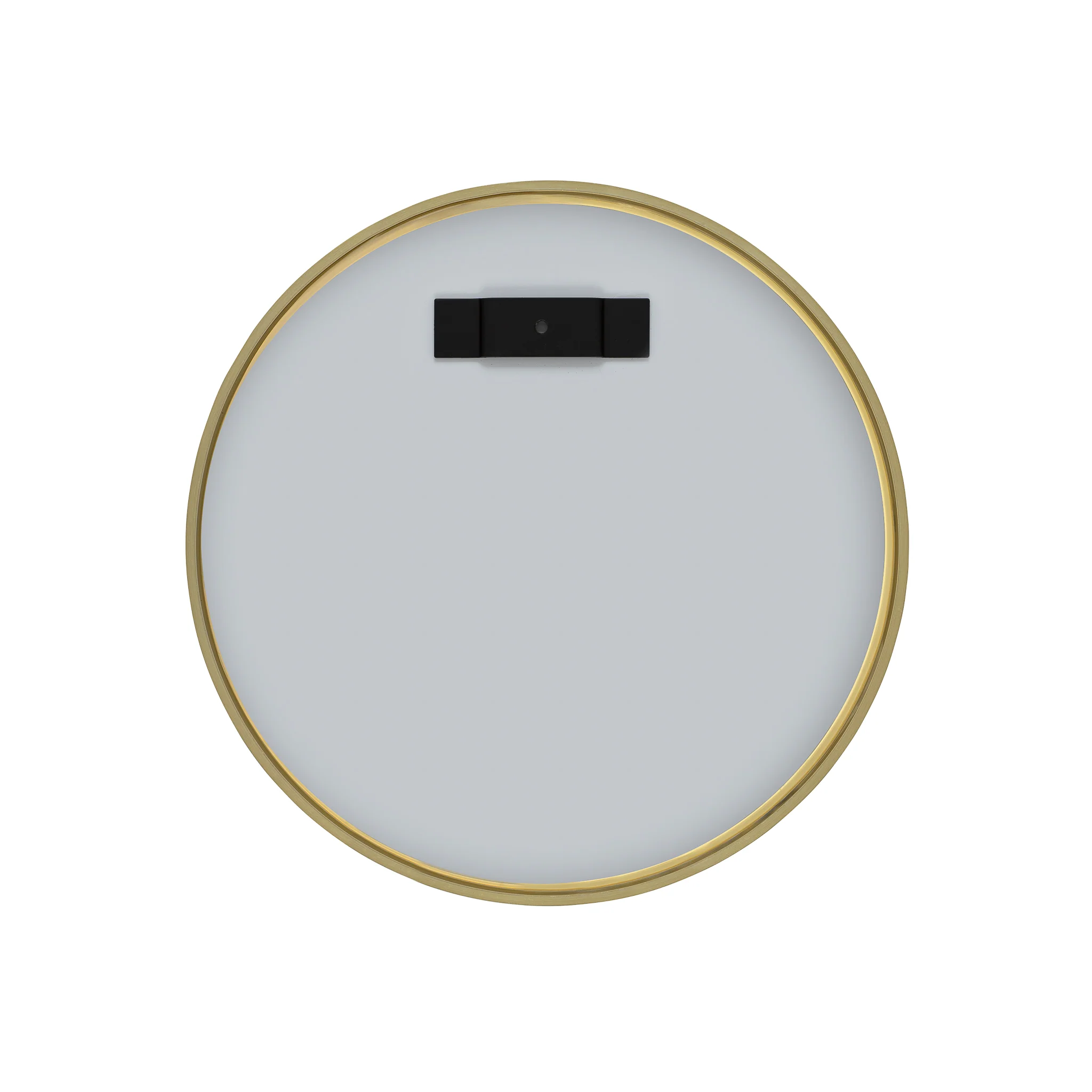 Circa Round 300mm Desk Mirror with Brushed Brass (Gold) Frame - Image 3