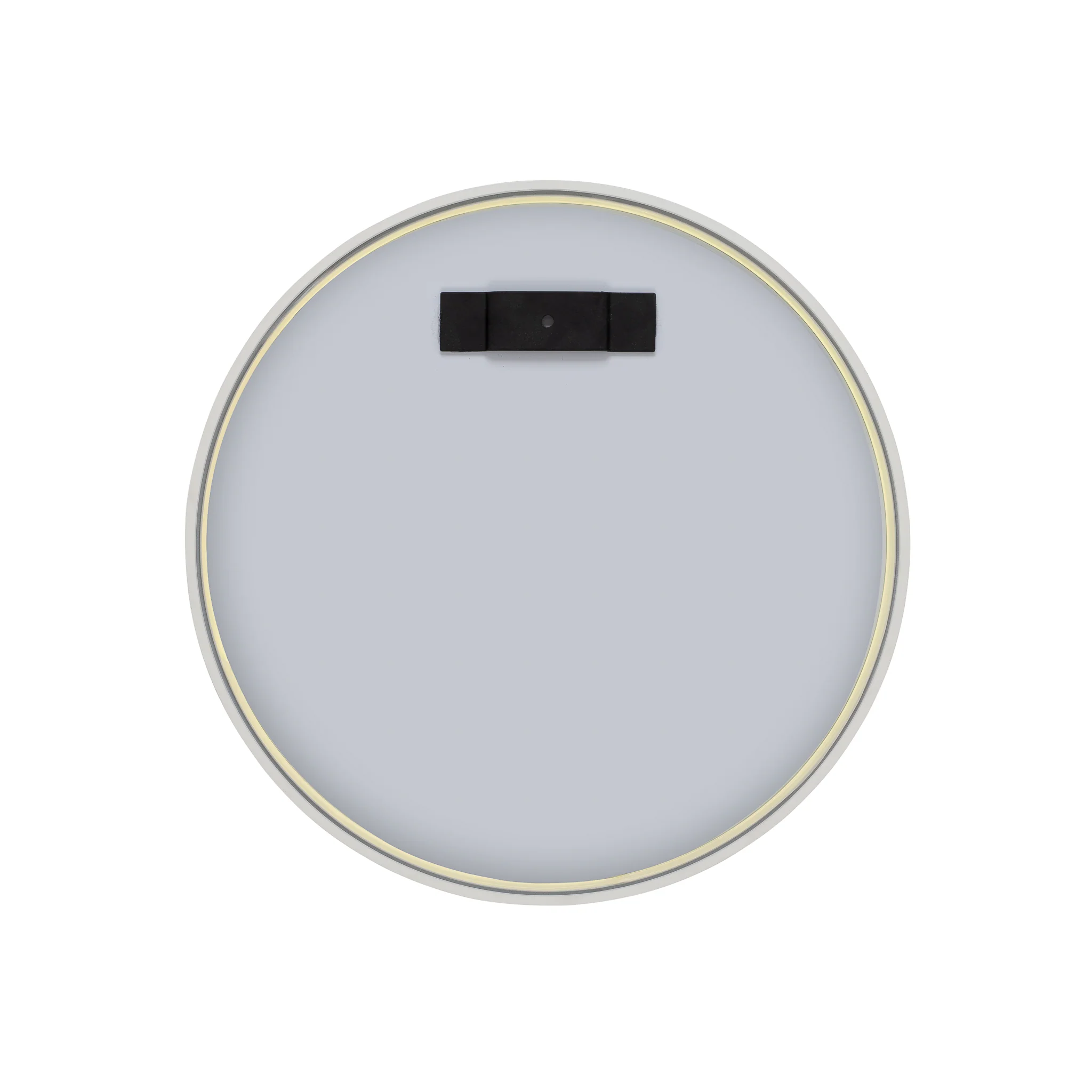Circa Round 300mm Desk Mirror with Matte White Frame - Image 3