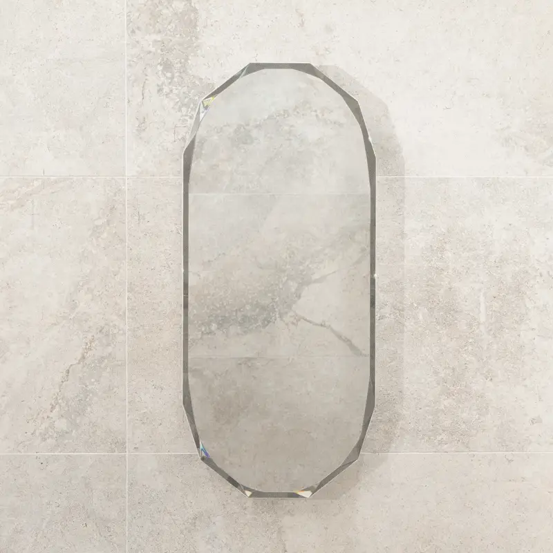 Classic Jewel 400mm x 900mm Mirrored Shaving Cabinet, Matte White