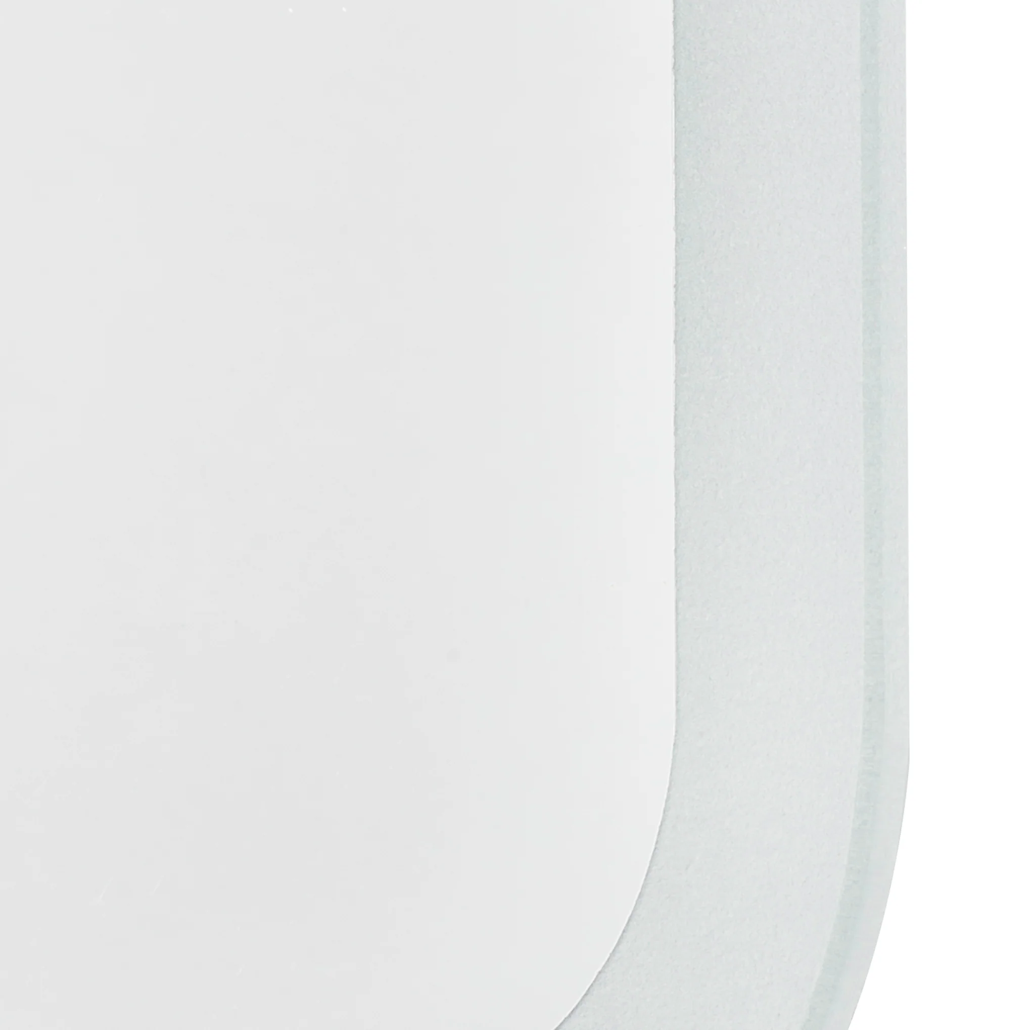 Arco Arch 550mm x 1000mm Frontlit and Backlit LED Frameless Mirror with Frosted Glass Border and Demister - Image 13