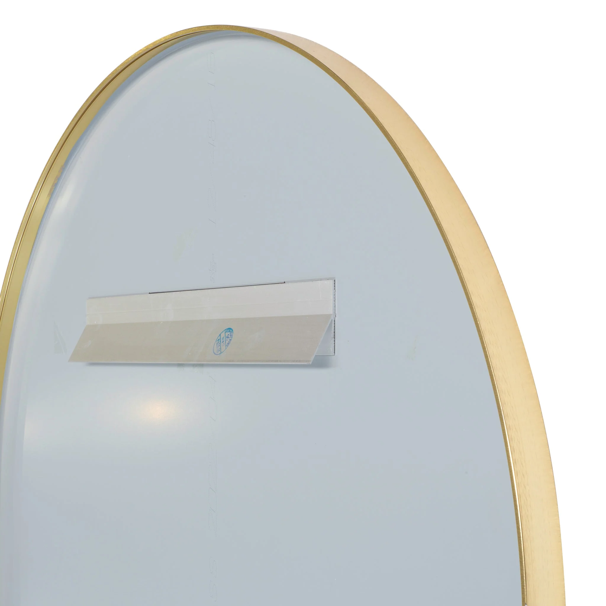 *Clearance* Arco Arch 700mm x 1000mm Mirror with Brushed Brass (Gold) Frame - Image 4