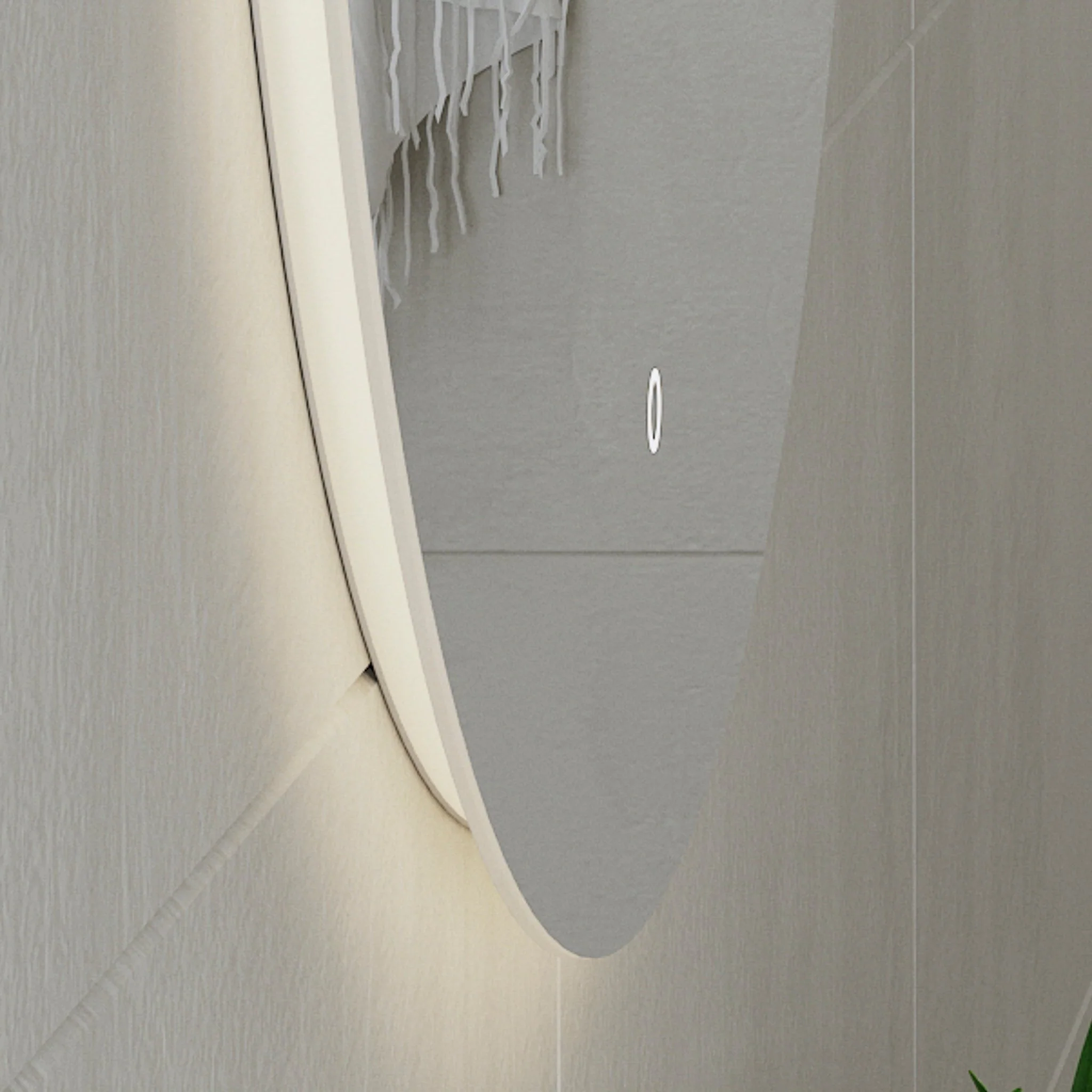 Circa Round 750mm Backlit LED Frameless Mirror with Polished Edge and Demister - Image 2