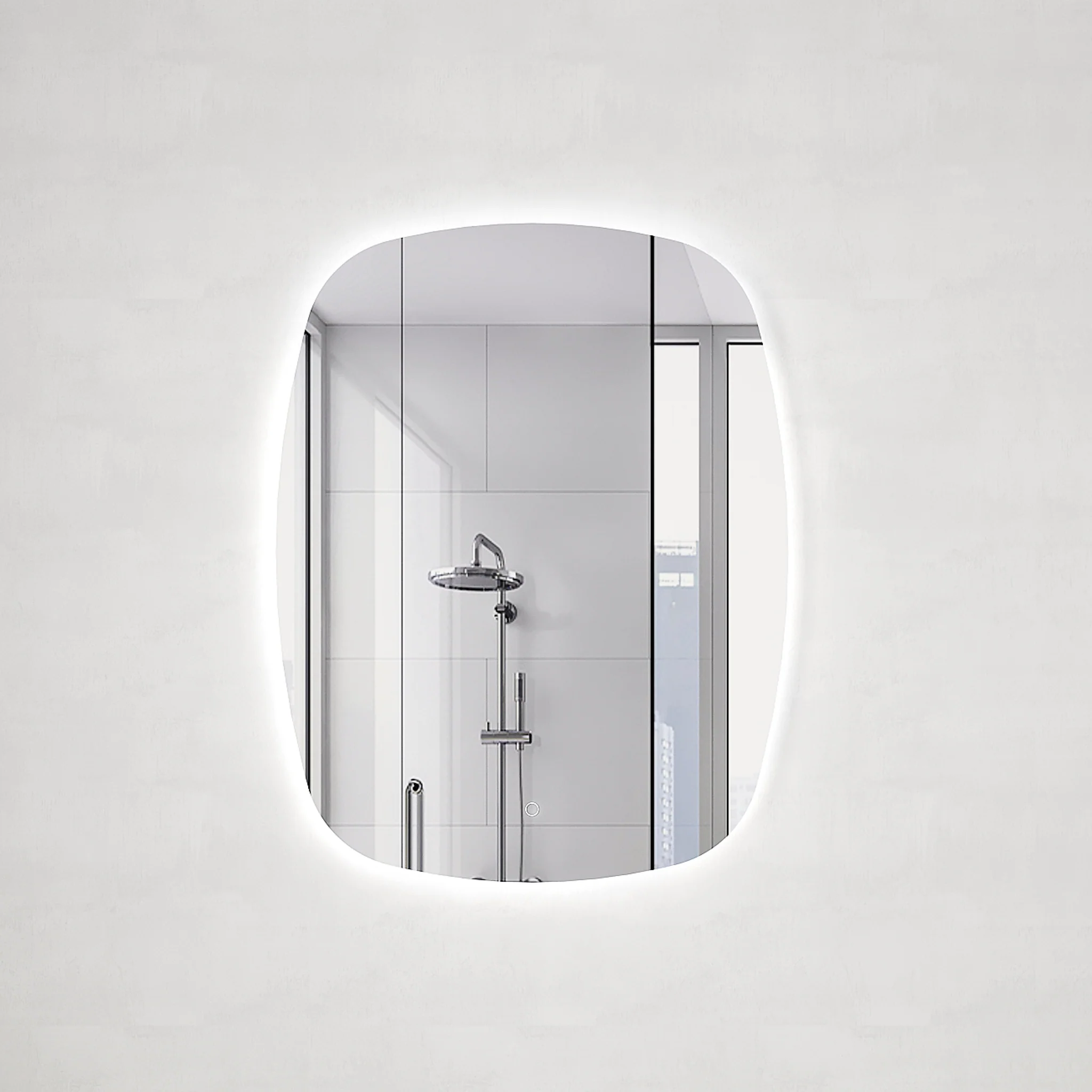 *Clearance* Riri Oblong 700mm x 900mm Backlit LED Frameless Mirror with Polished Edge and Demister