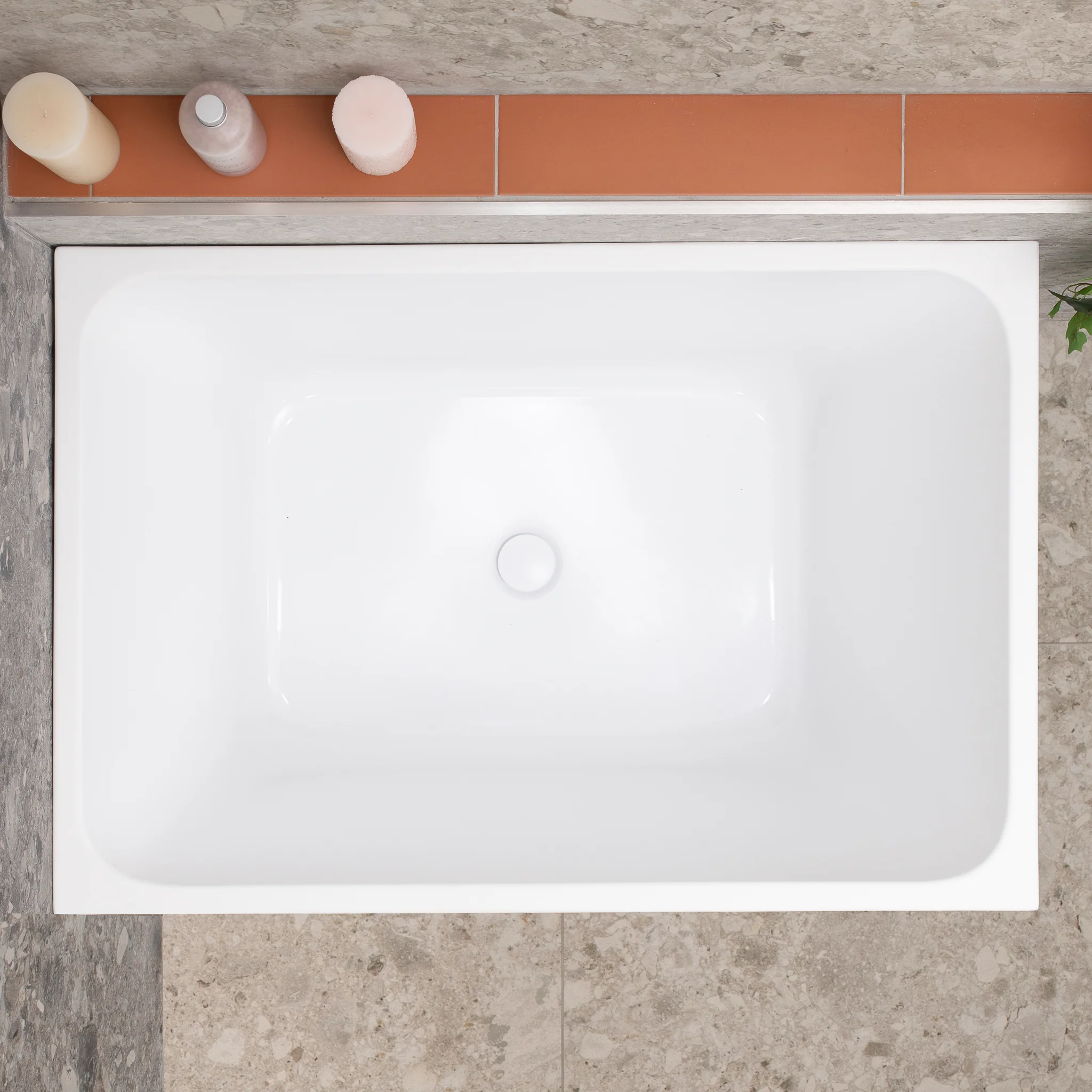 Cubix Extra Height 1000mm Japanese Soaking Bathtub, Matte White - Image 3