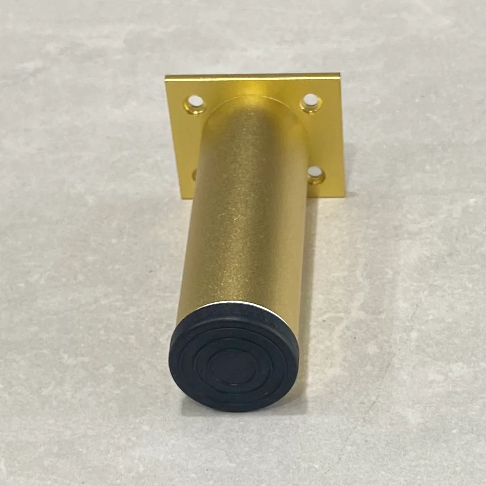 Cylio Round 120mm Vanity Legs | Gold (Brushed Brass) | Set of 4 - Image 2