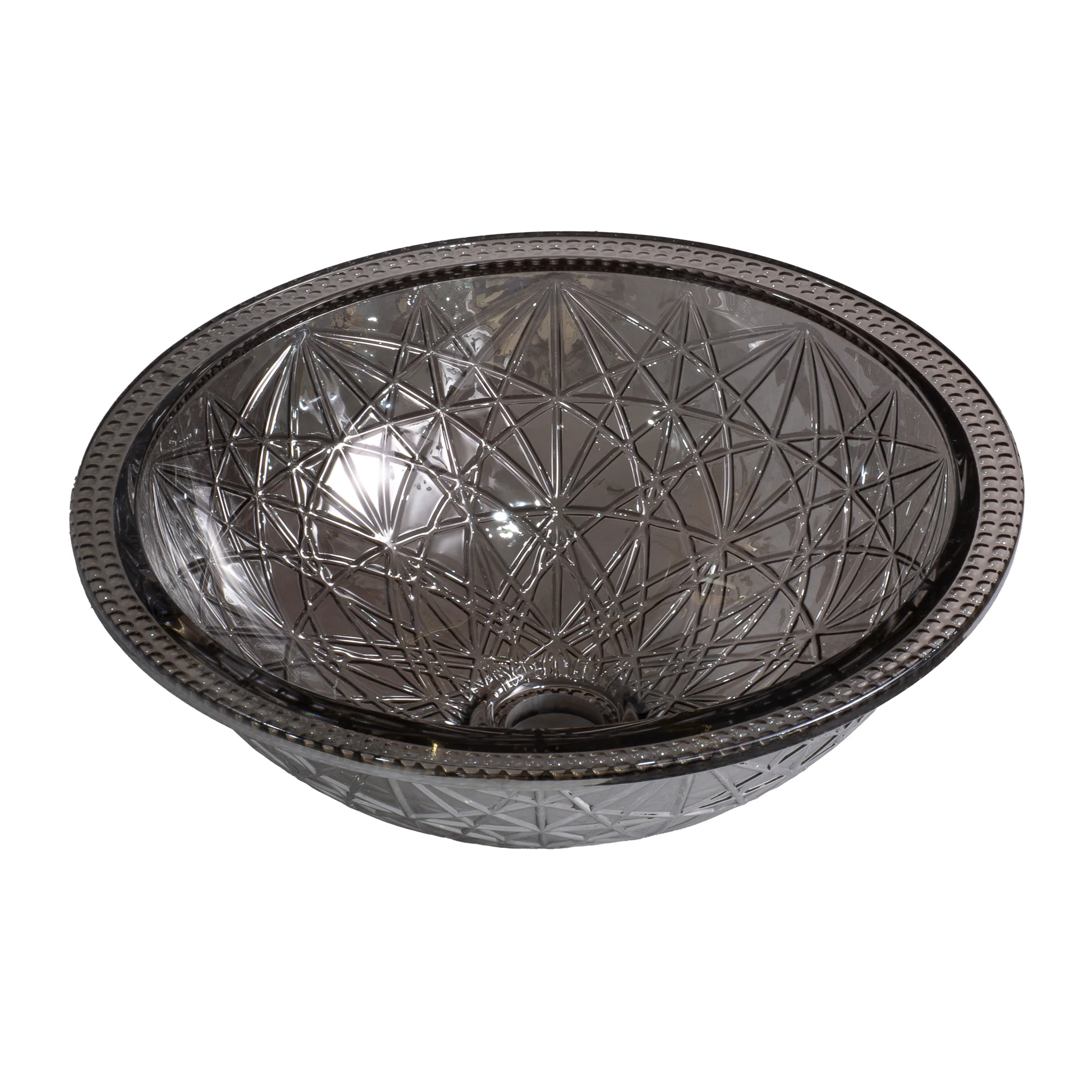 Daal 420mm Under-Counter or Inset Glass Basin, Black Glass - Image 3