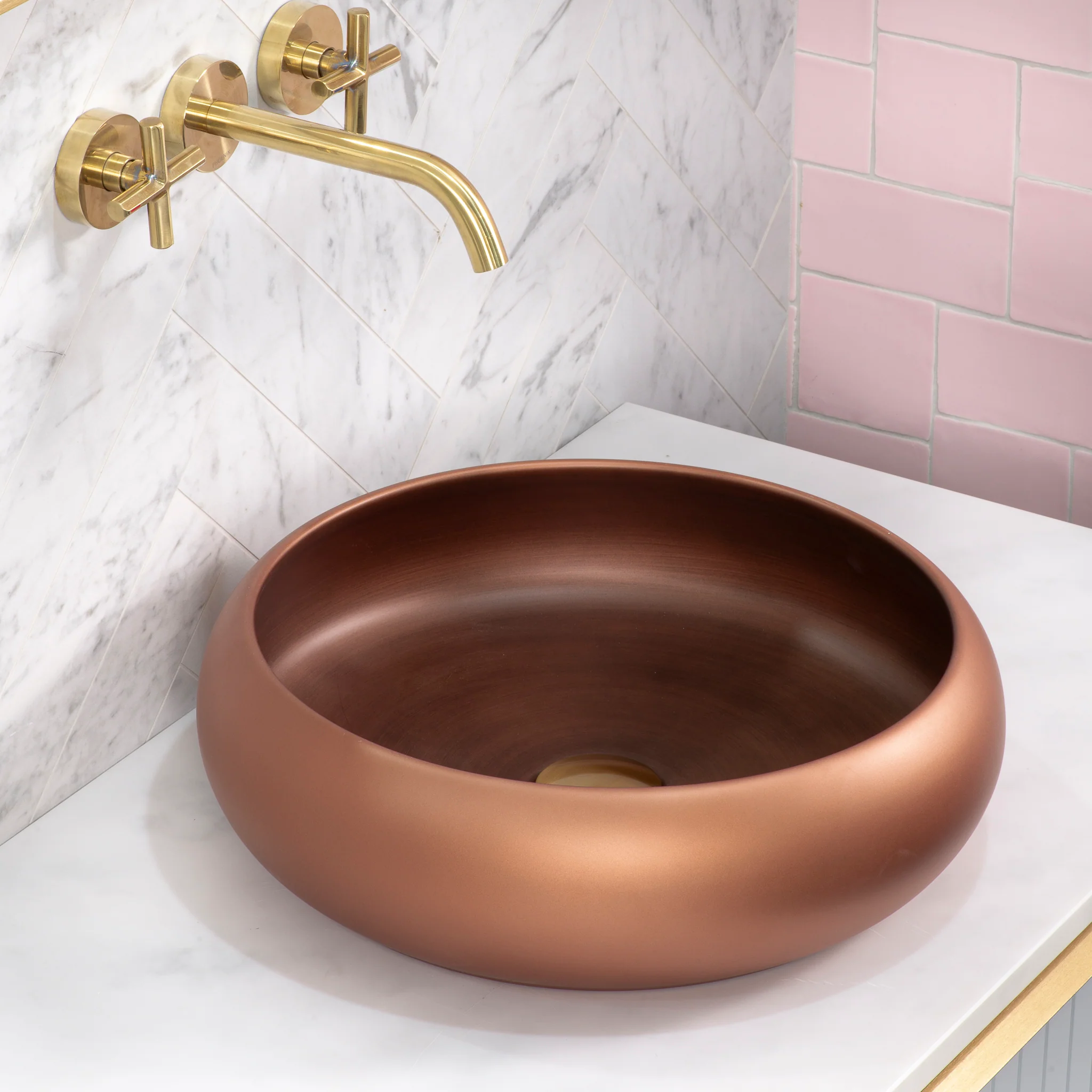 Disco Plus 415mm Above-Counter Basin, Matte Rossa - Image 2