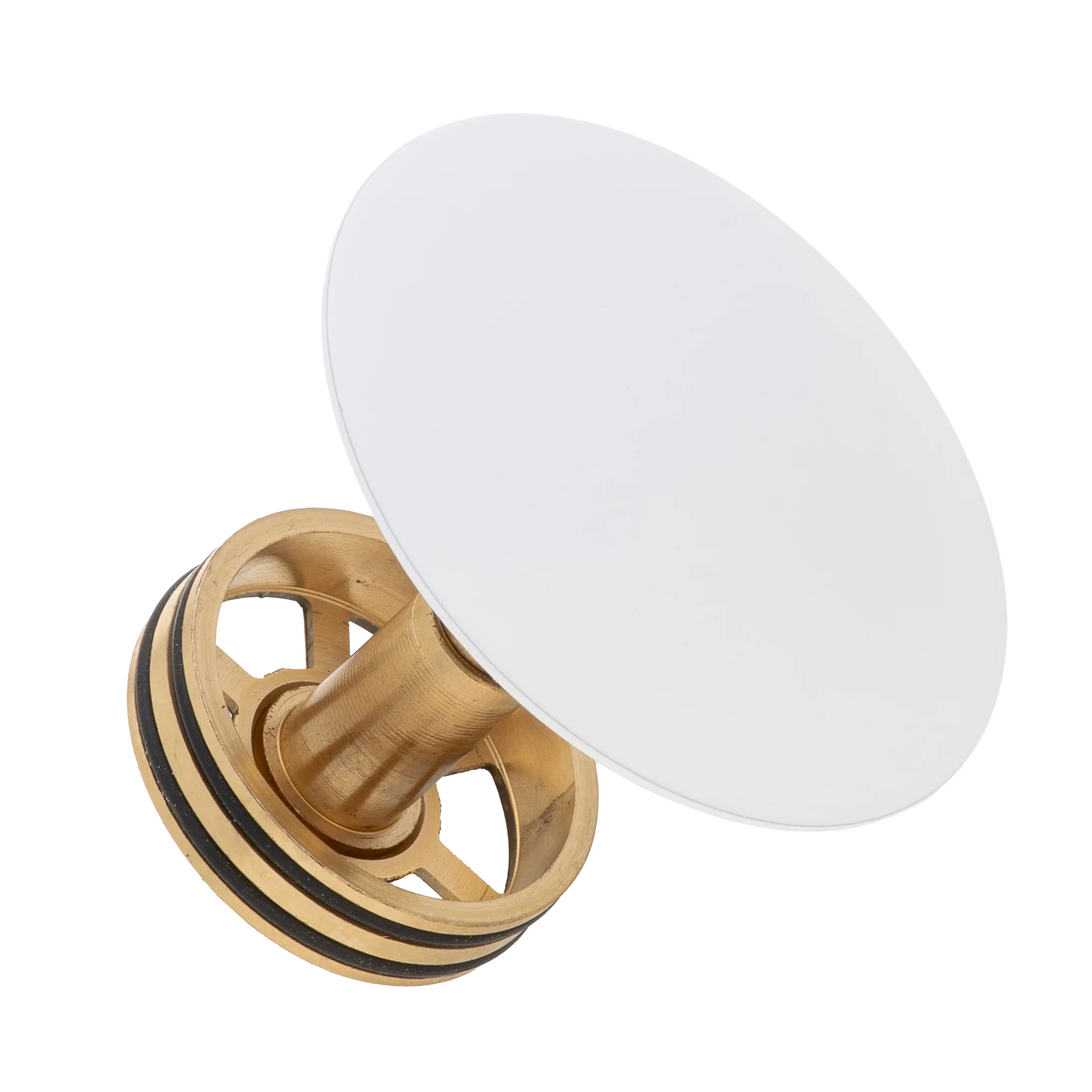 Dome Pop Short Bath Waste 40mm, with Pull-Out Basket, Gloss White - Image 4