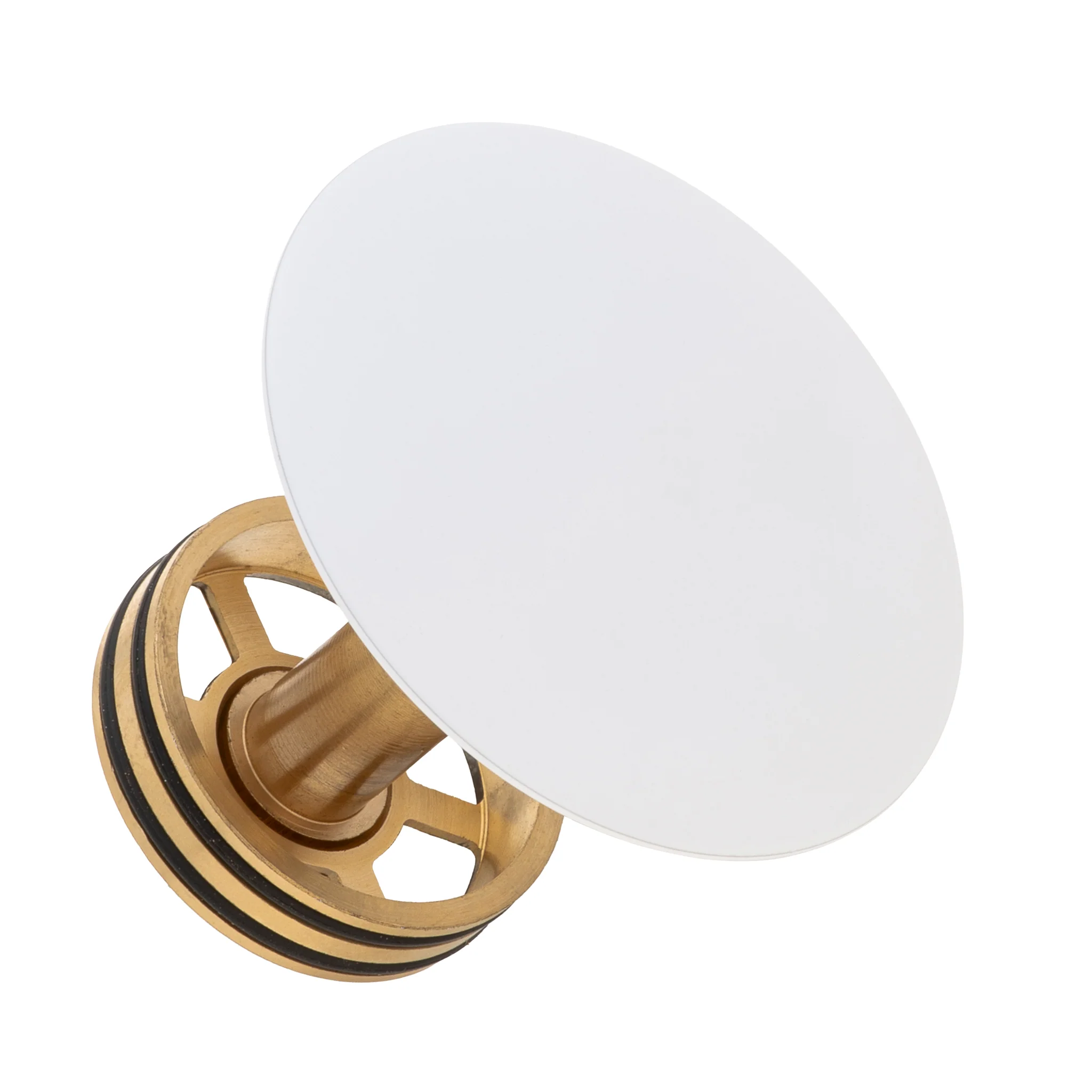 Dome Pop Short Bath Waste 40mm, with Pull-Out Basket, Matte White - Image 4