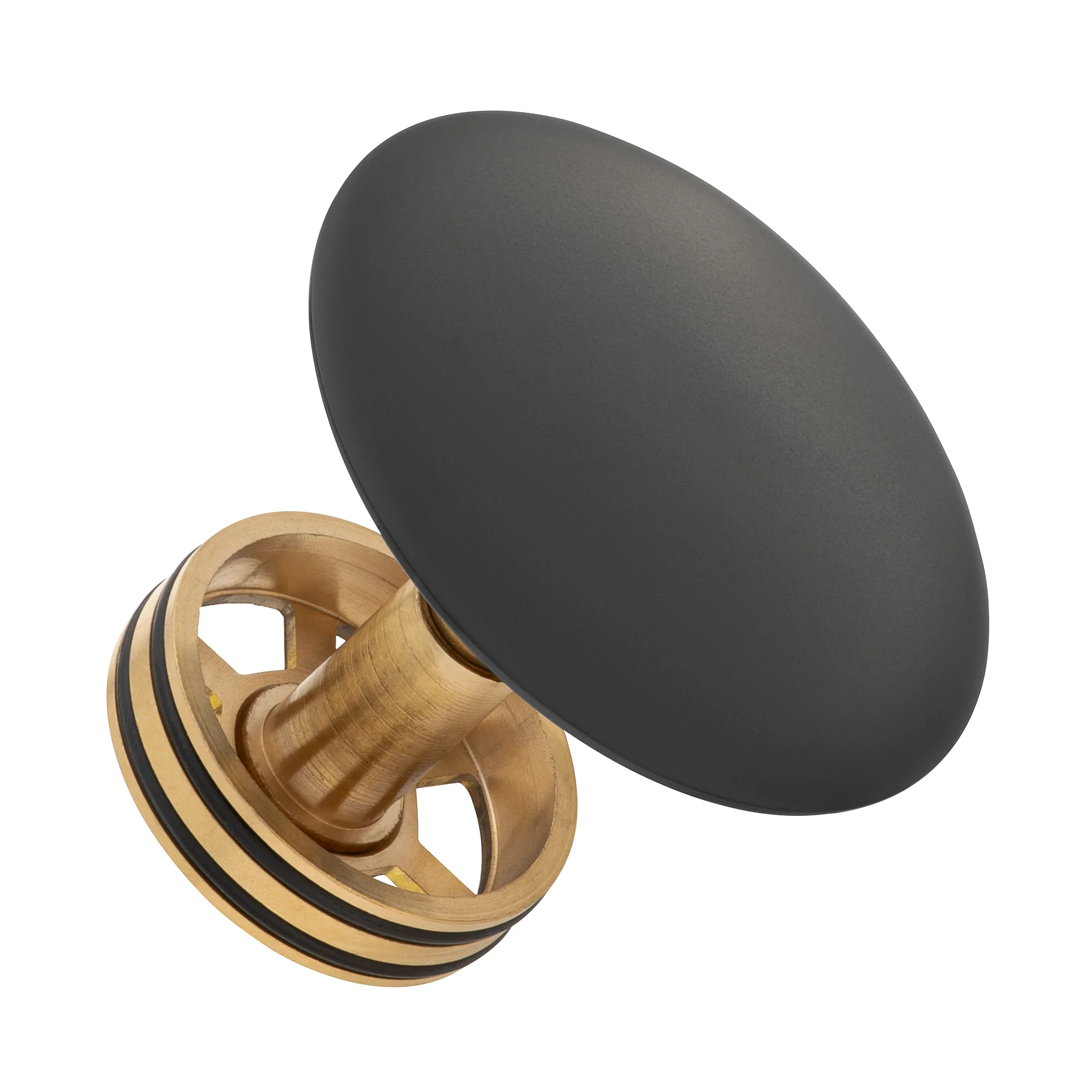 Dome Pop Short Bath Waste 40mm with Overflow and Pull-Out Basket, Matte Black - Image 5