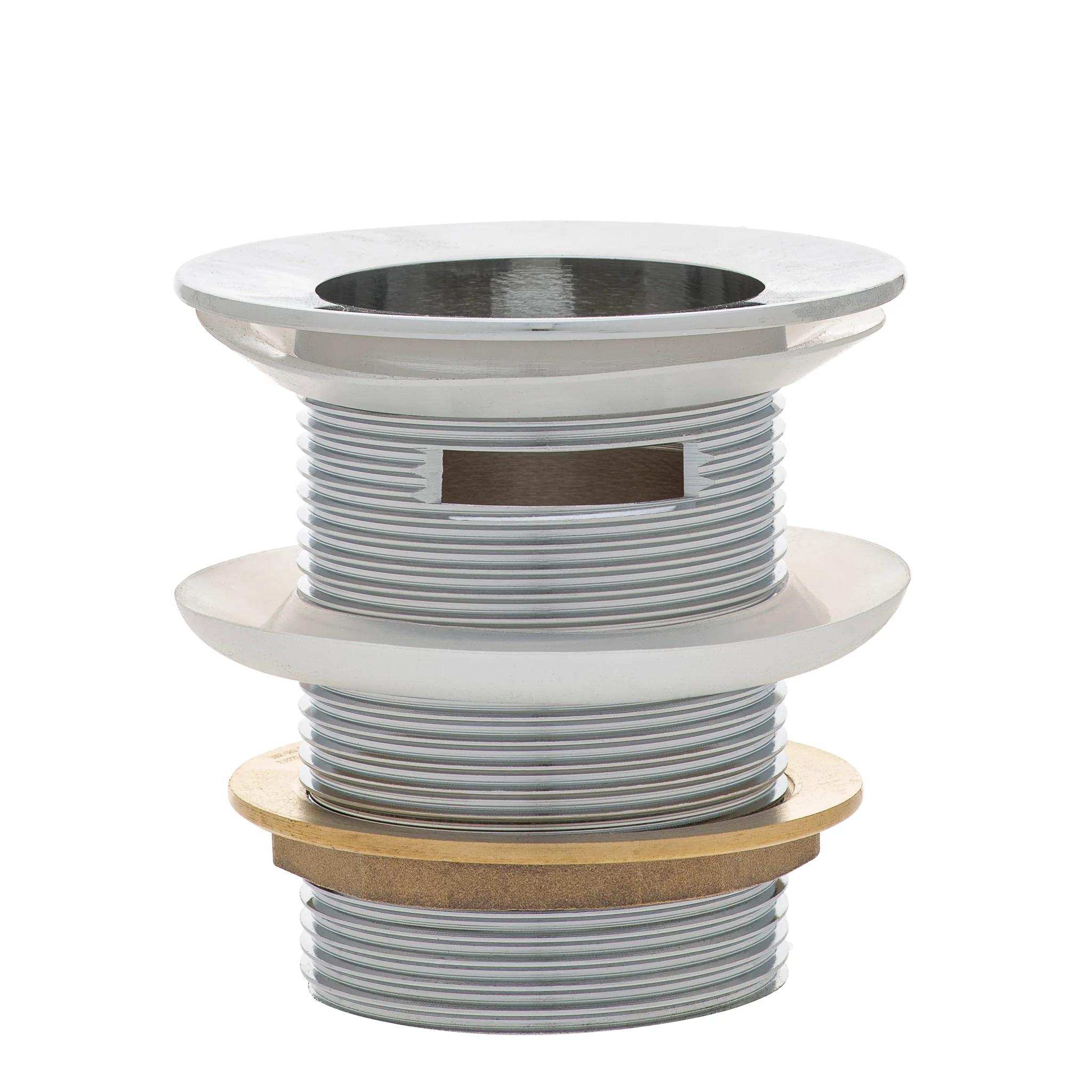Dome Pop Short Bath Waste 40mm with Overflow and Pull-Out Basket, Polished Chrome - Image 4